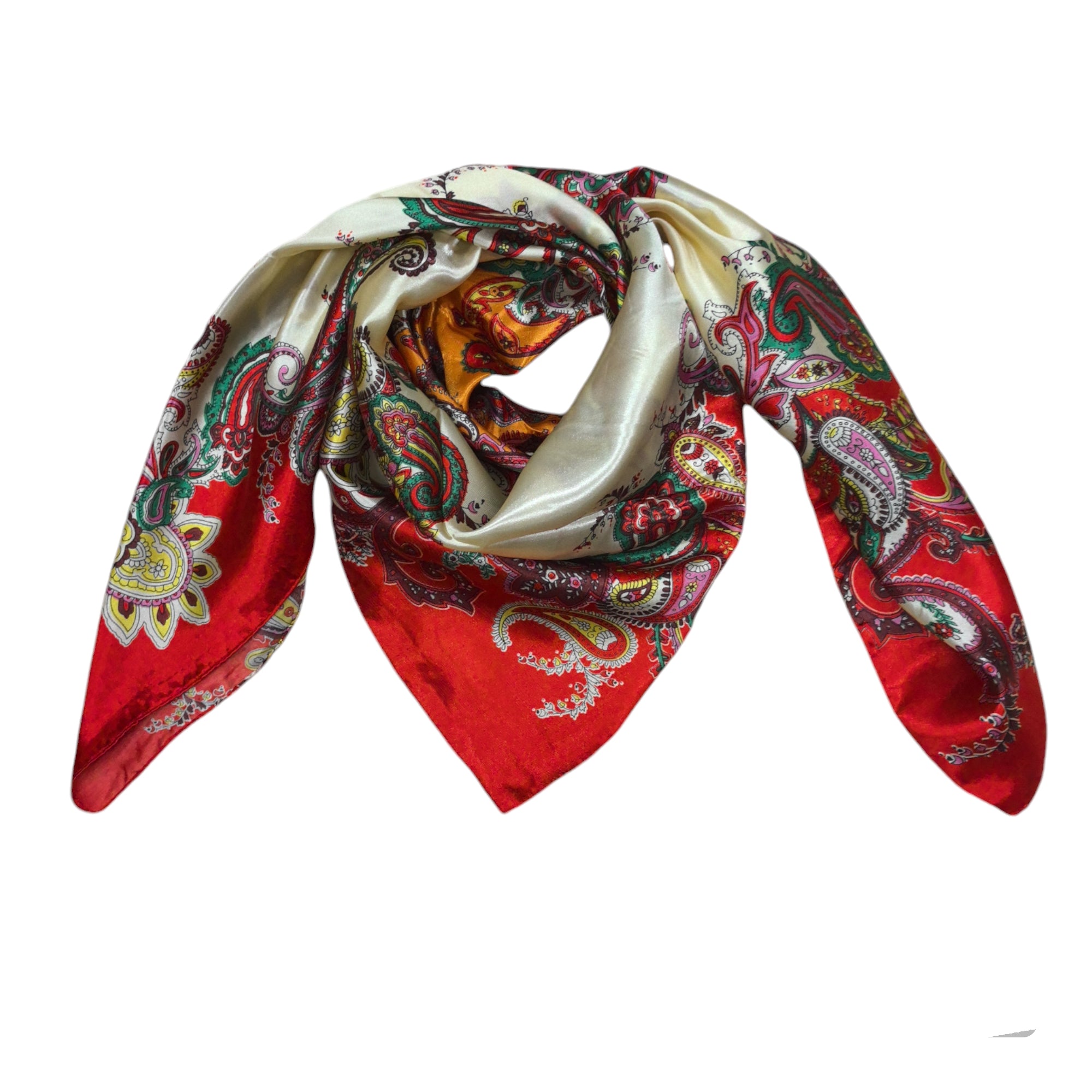 Foulard carré  90cm imprimé fantaisie (x10)#132