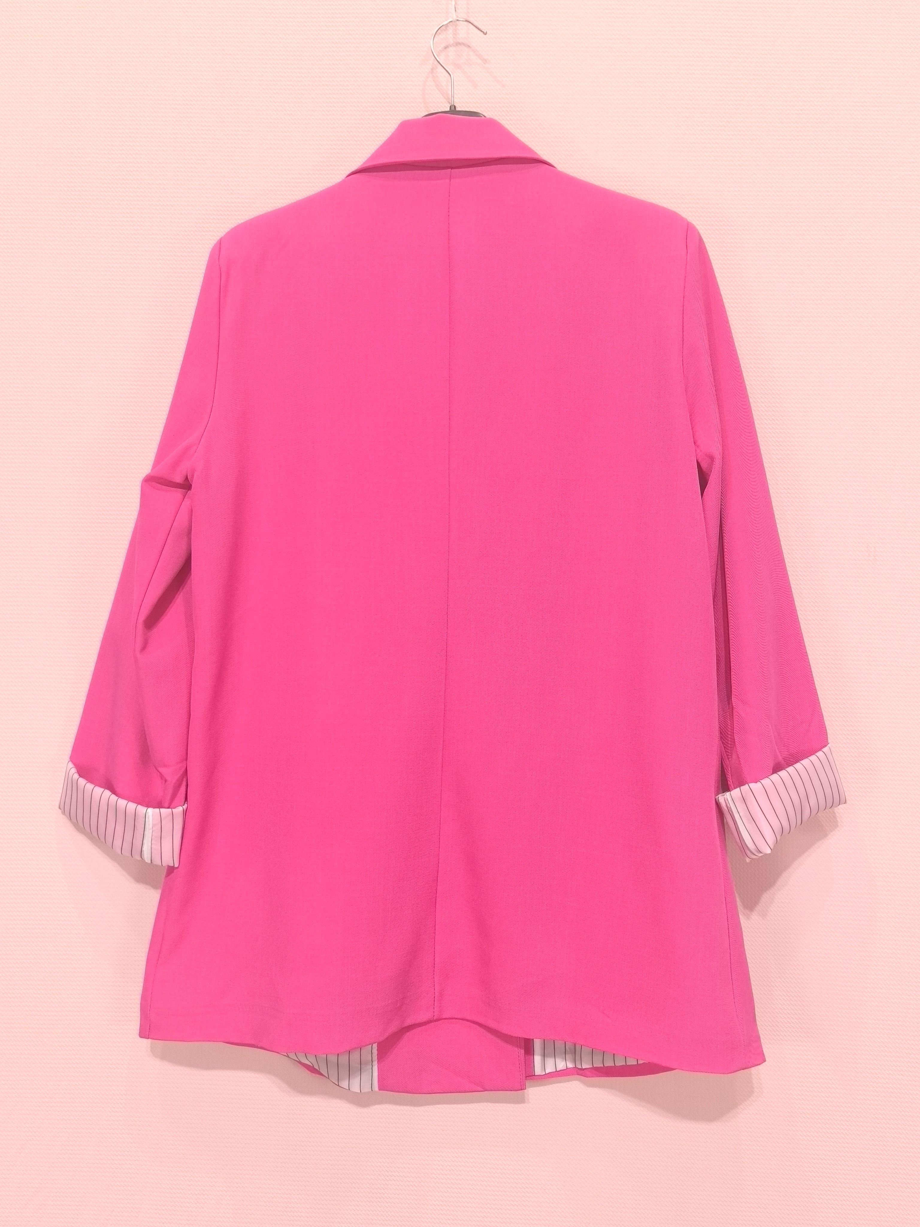 Blazer Avec Boutons Doublure À Rayures (X6)