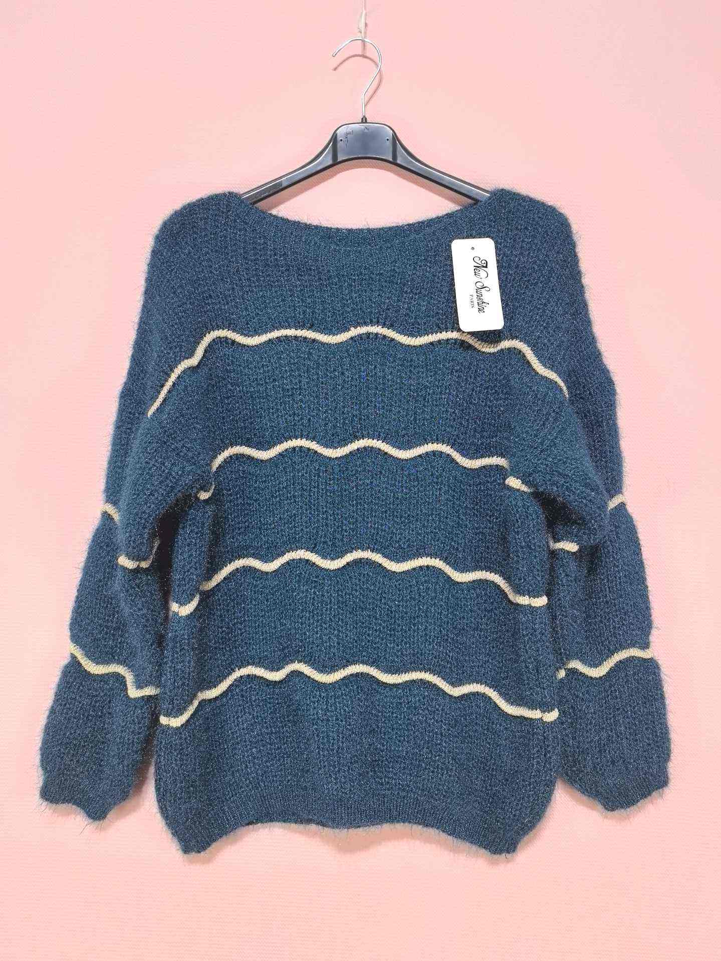 Pull rayures lurex  (x6)