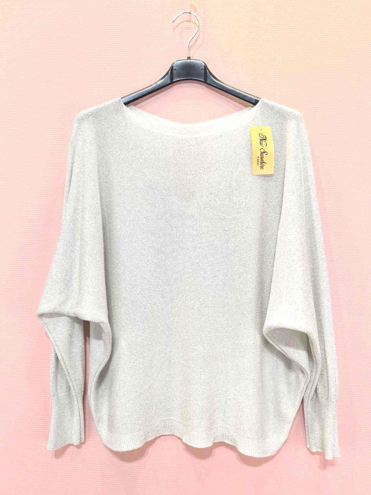 Pull Brillant Manches Chauve Souris(×8)