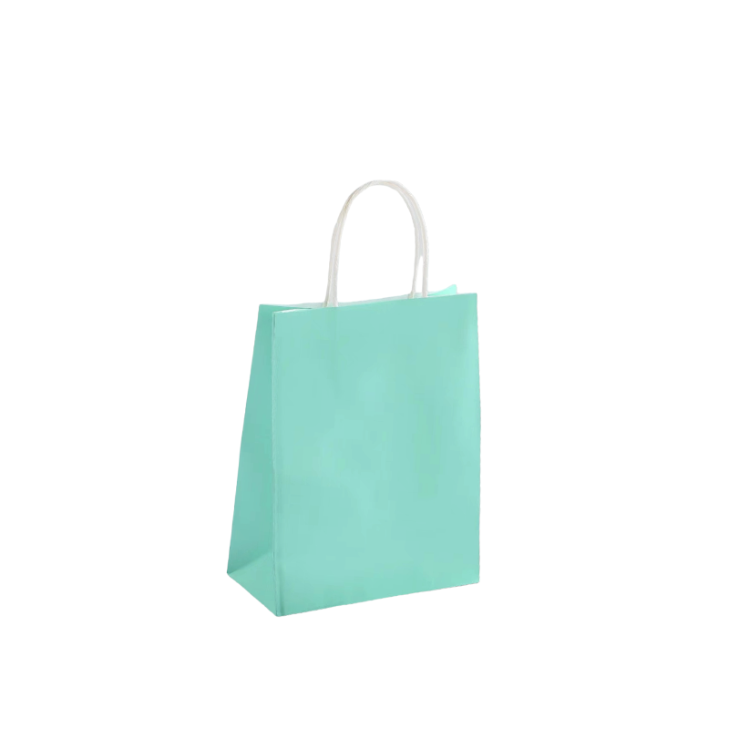 LOT DE 120 -Sacs papier kraft /16*8*22cm (couleurs mélangées)
