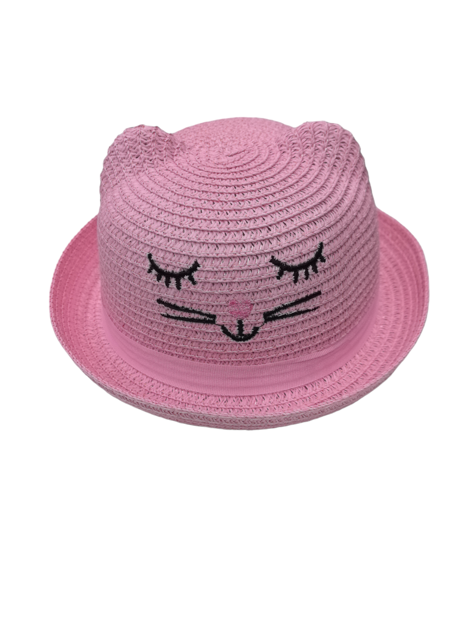 Chapeau enfant décor tête de chat (x12)