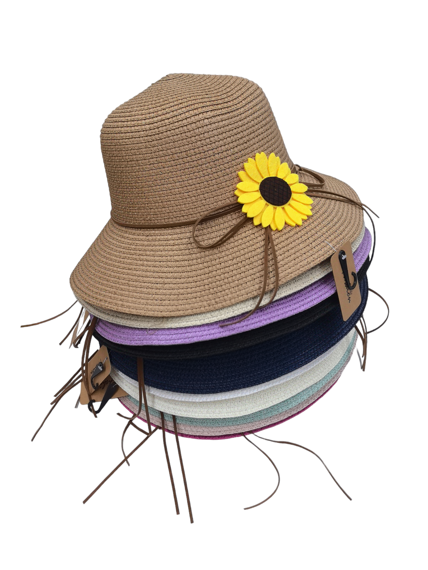 Chapeau paille femme Motif tournesol(x12)#14