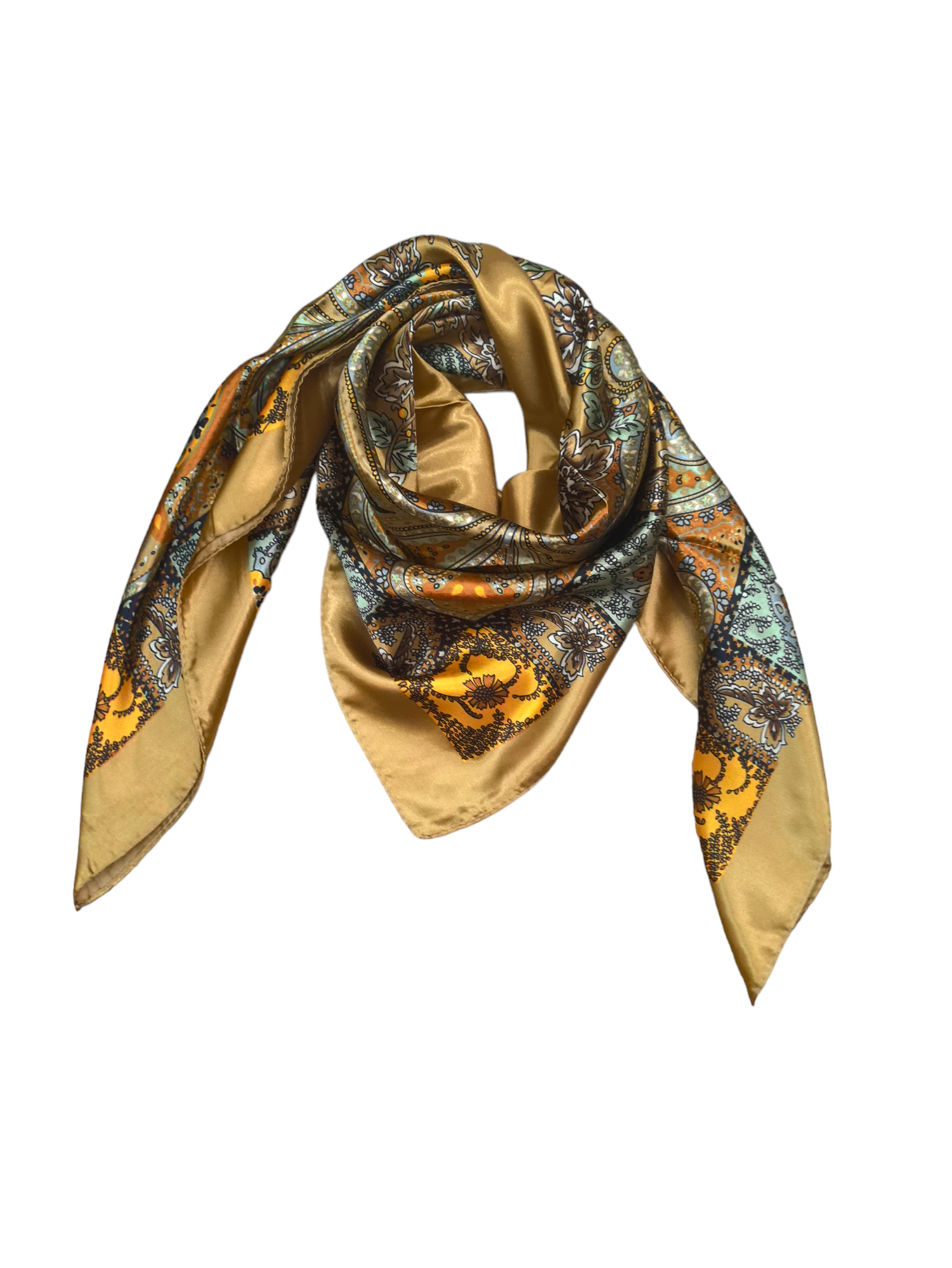 Foulard carré  90cm imprimé fantaisie (x10)#2