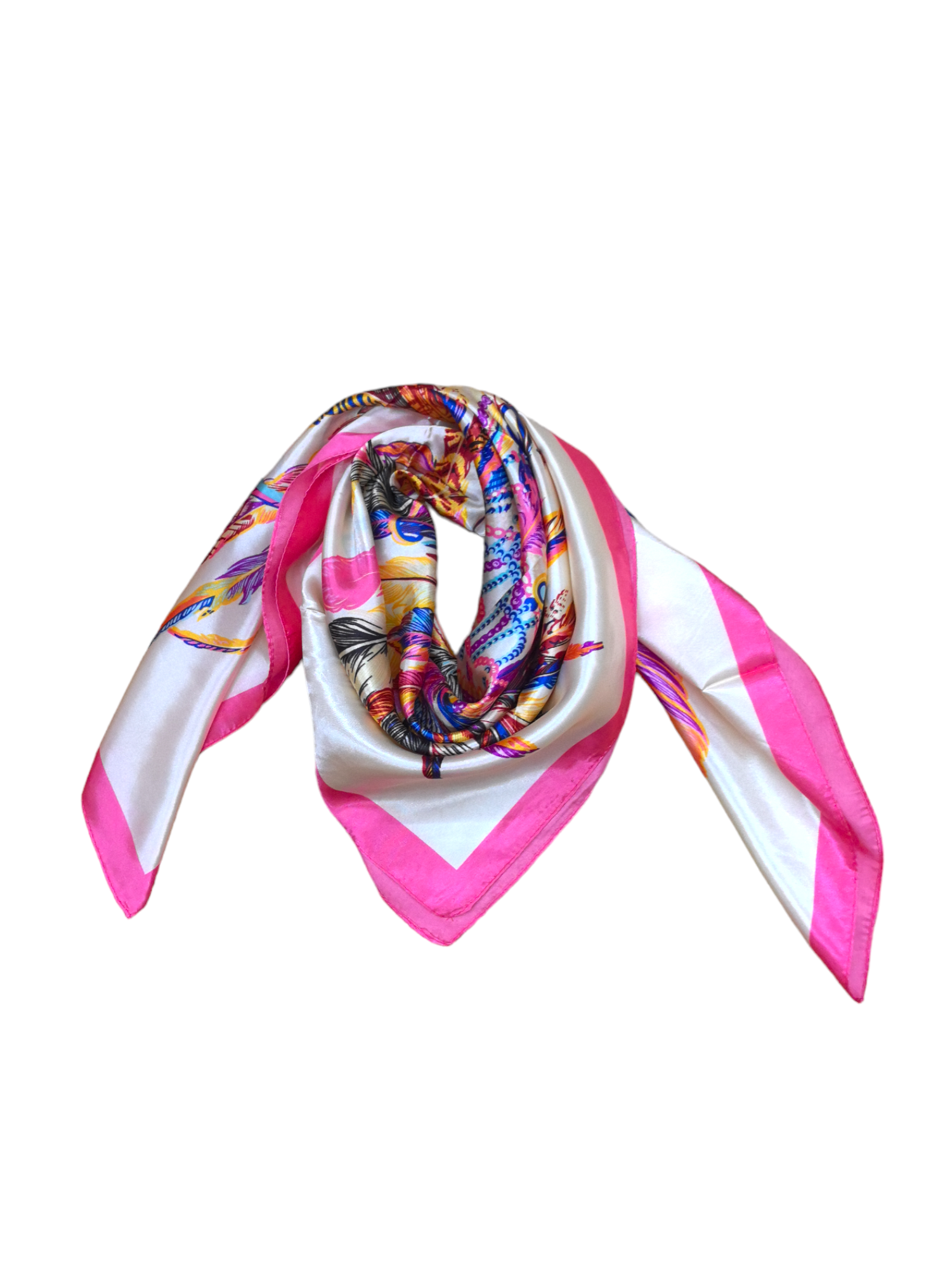 Foulard carré  90cm imprimé fantaisie (x10)#10