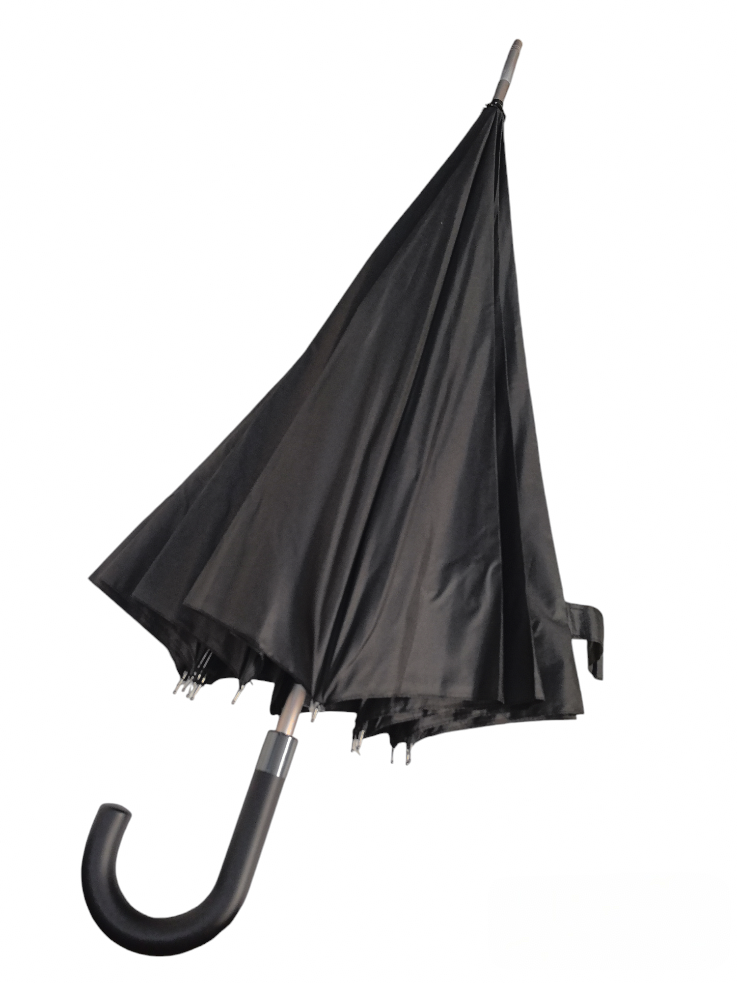 LOT DE 12-Grand parapluie de 25 pouces avec parapluie uni résistant au vent à 12 baleines