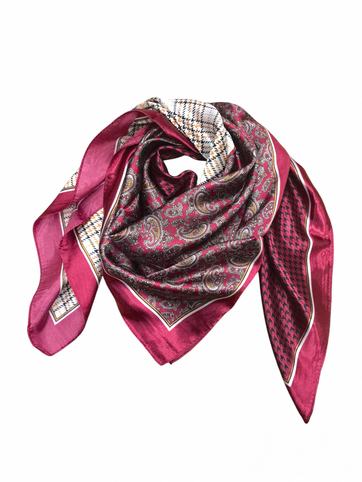 Foulard carré  90cm imprimé fantaisie (x10)#44