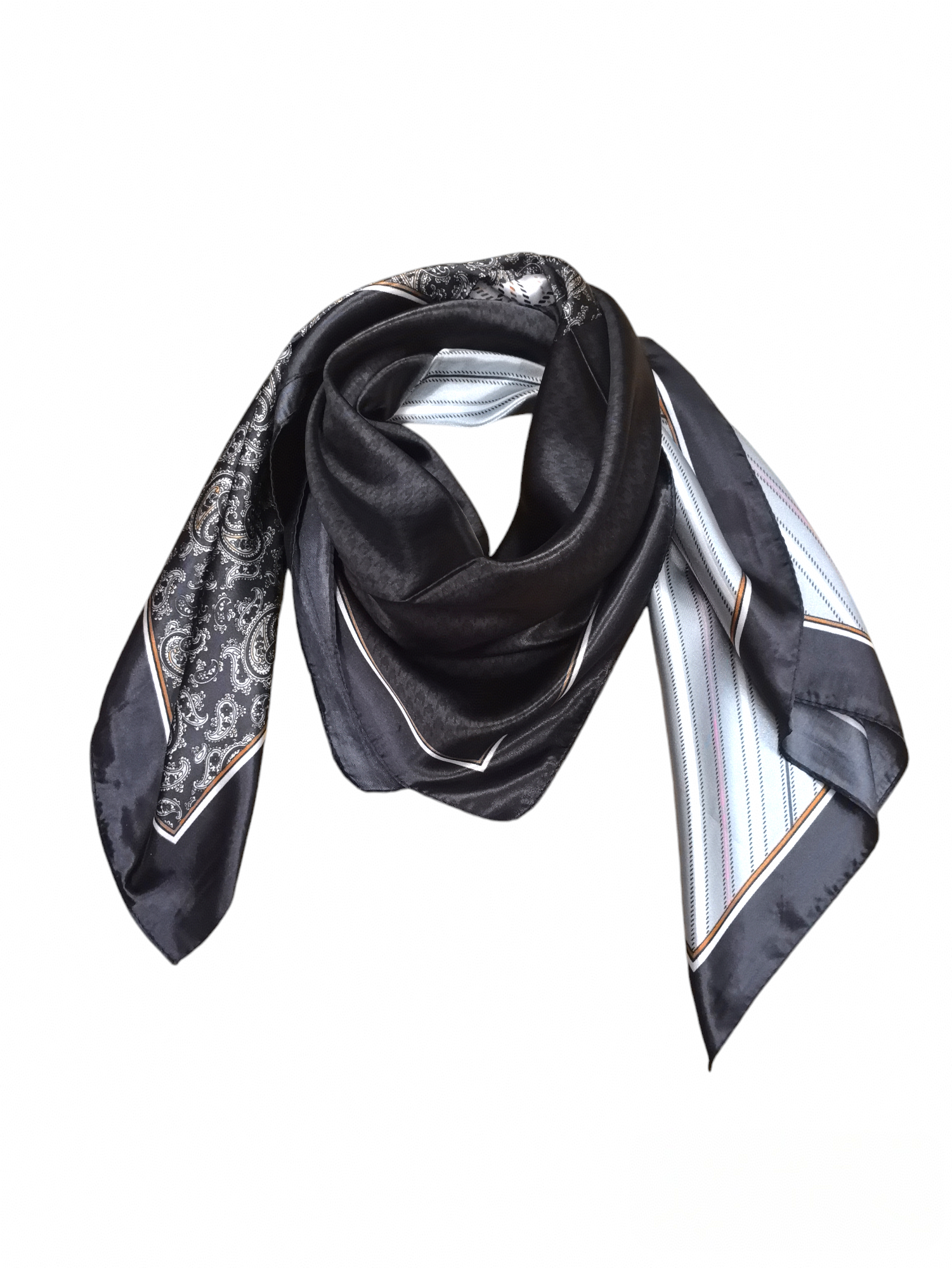 Foulard carré  90cm imprimé fantaisie (x10)#44