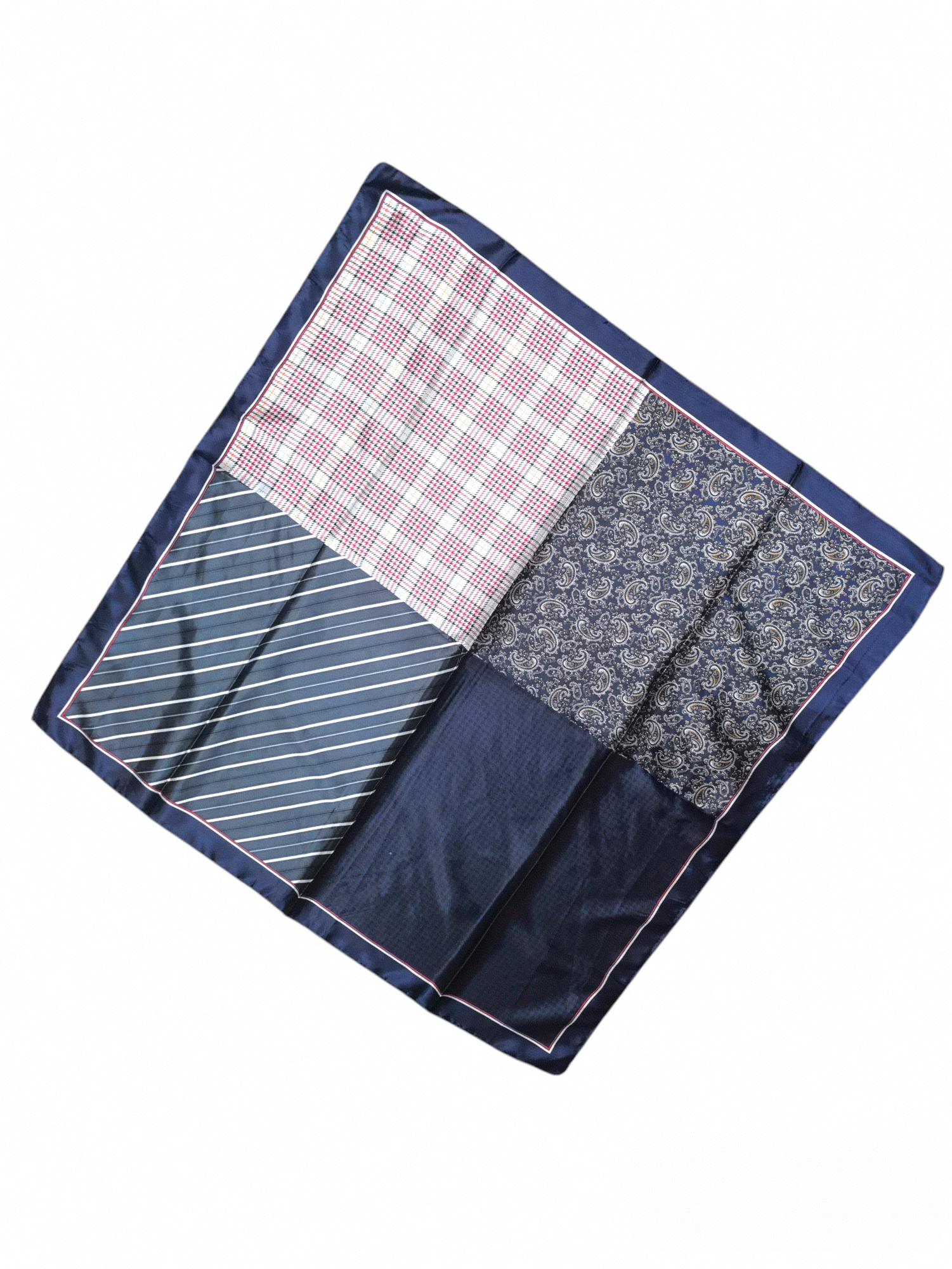 Foulard carré  90cm imprimé fantaisie (x10)#44