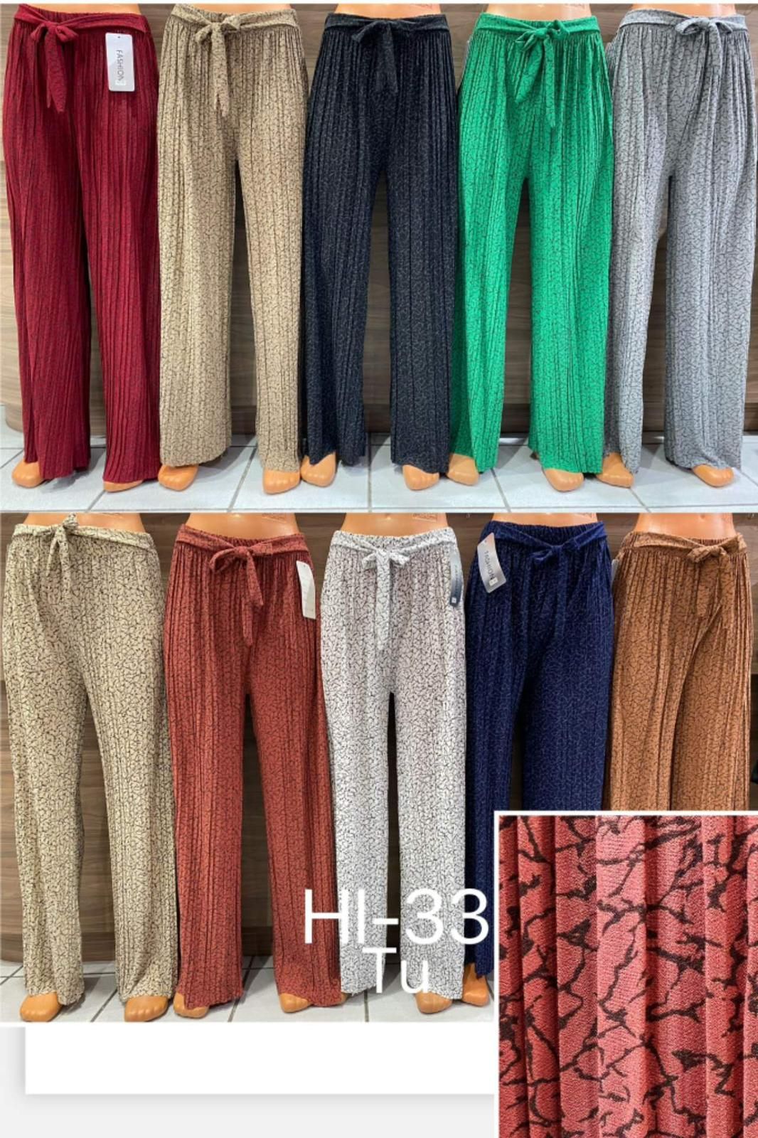 Pantalon Fluide coloré  (x12) #33