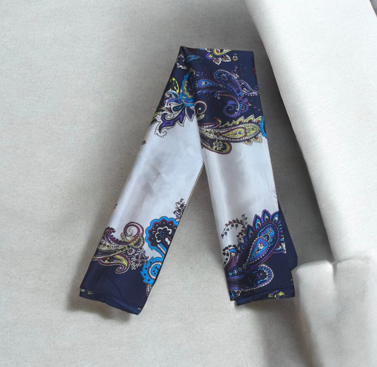 Foulard carré  90cm imprimé fantaisie (x10)#57
