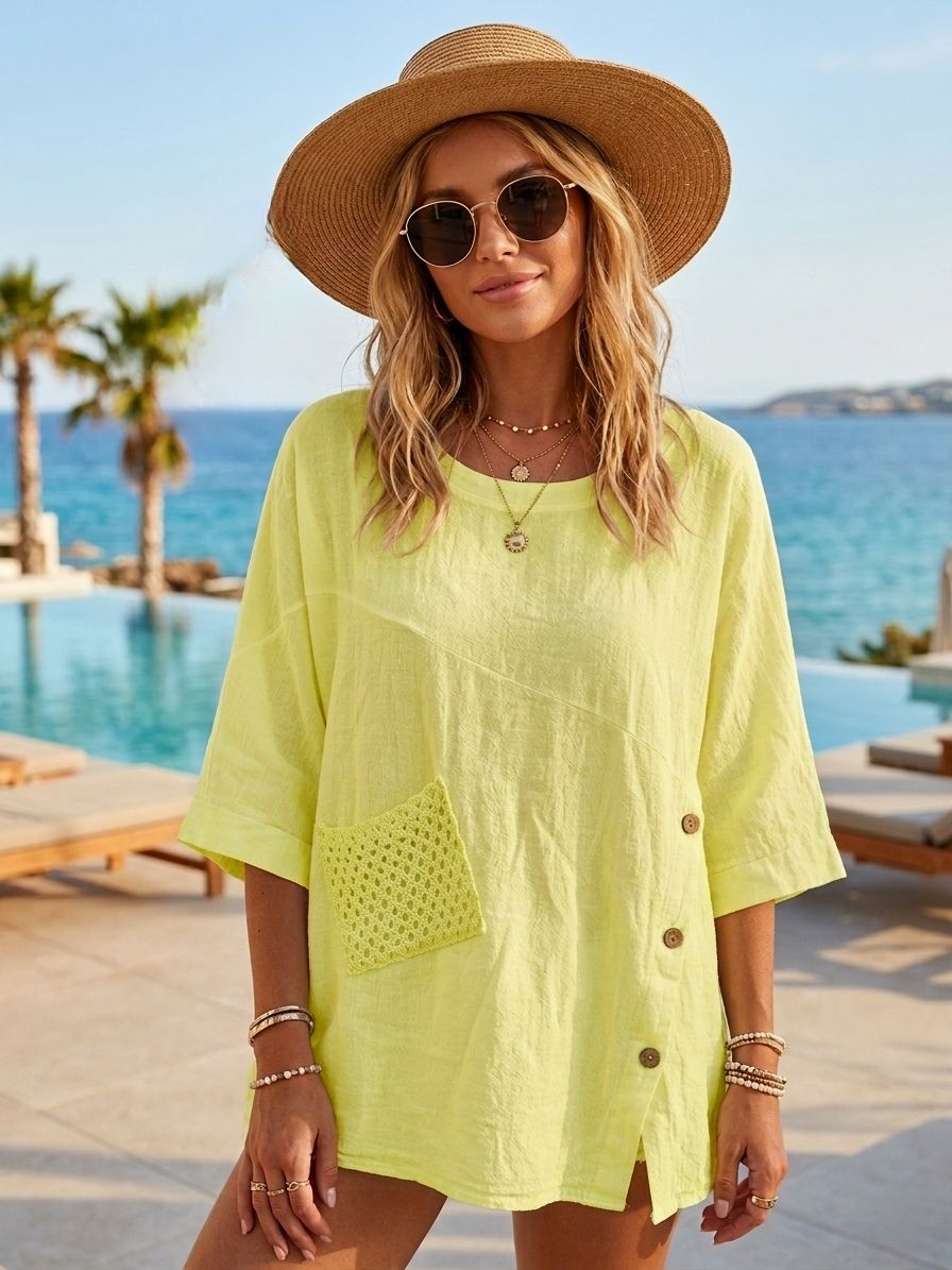 Blouse oversize，manches Chauve-souris (x6)