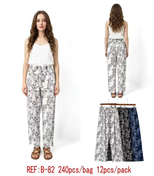 Pantalon Fluide Imprimé  (x12)#82