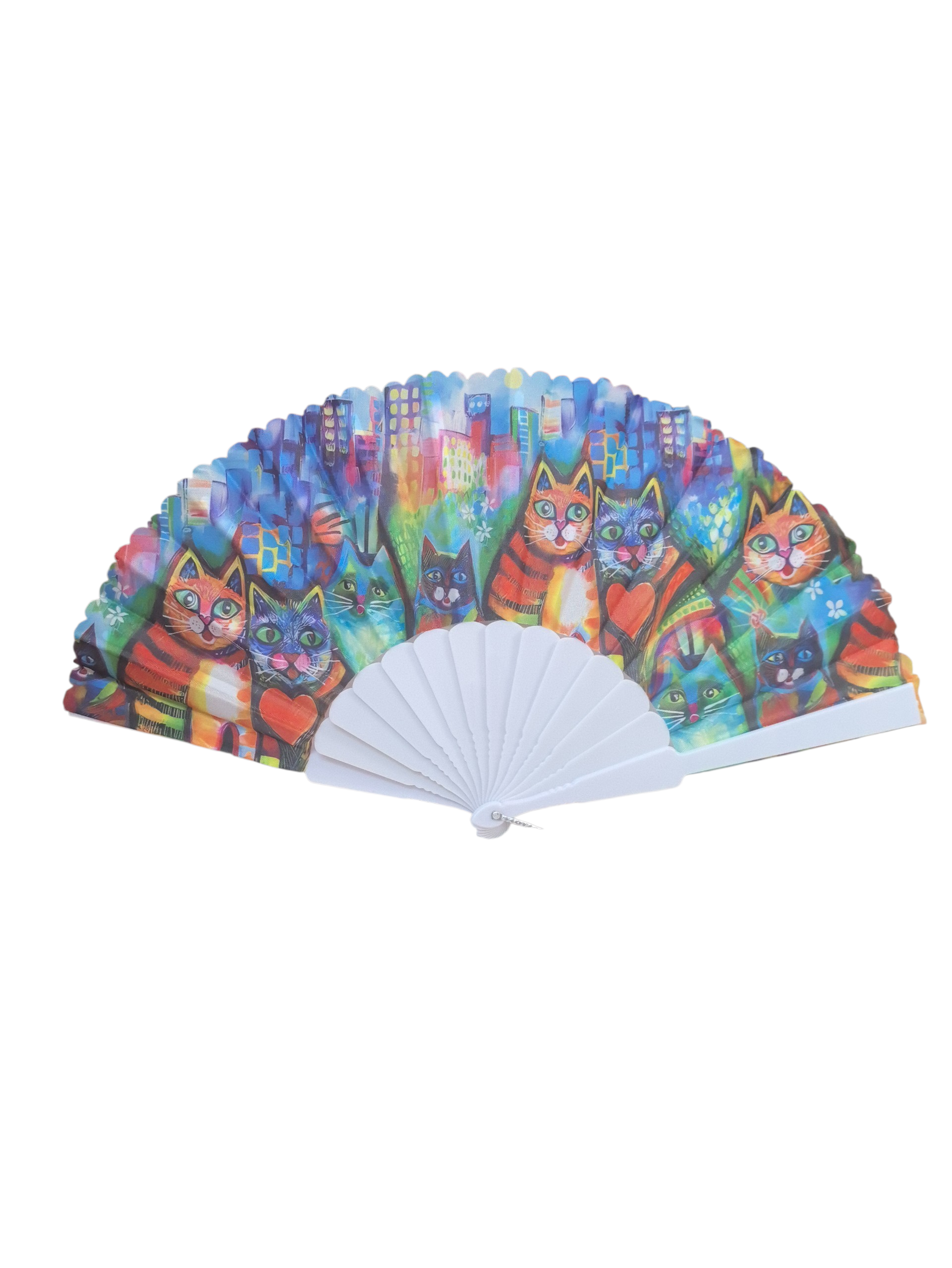 Éventails motif chat(x12)#33