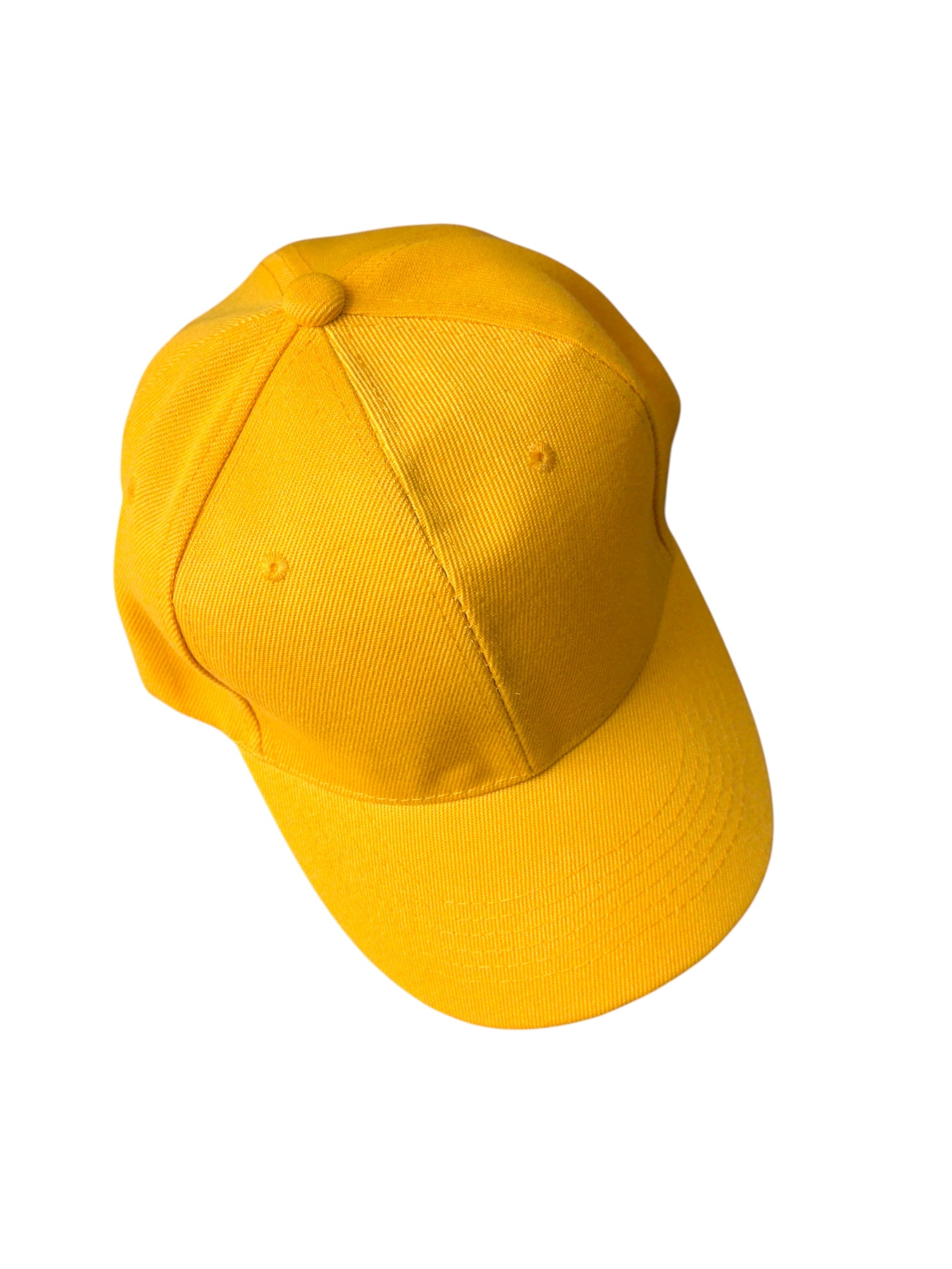 Casquette couleur unie jaune  (x12)#15