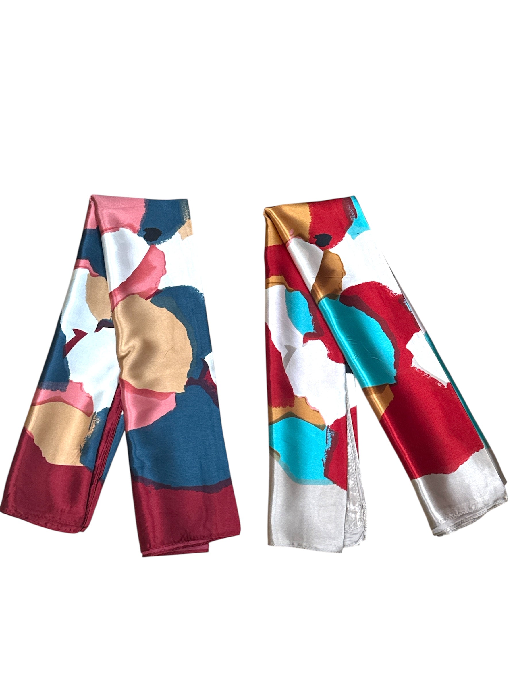 Foulard carré  90cm imprimé fantaisie (x10)#14