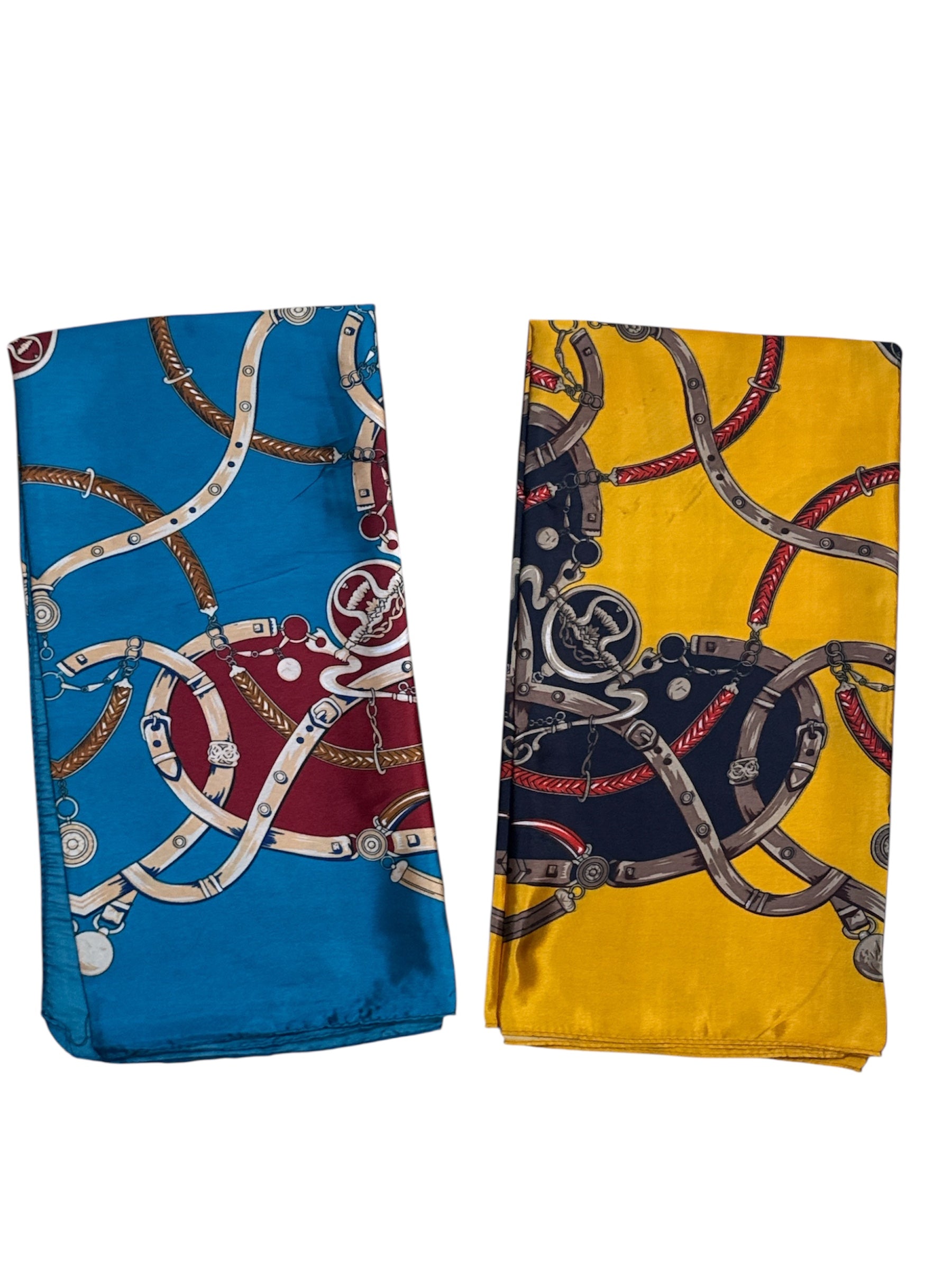 Foulard carré  90cm imprimé fantaisie (x10)#9