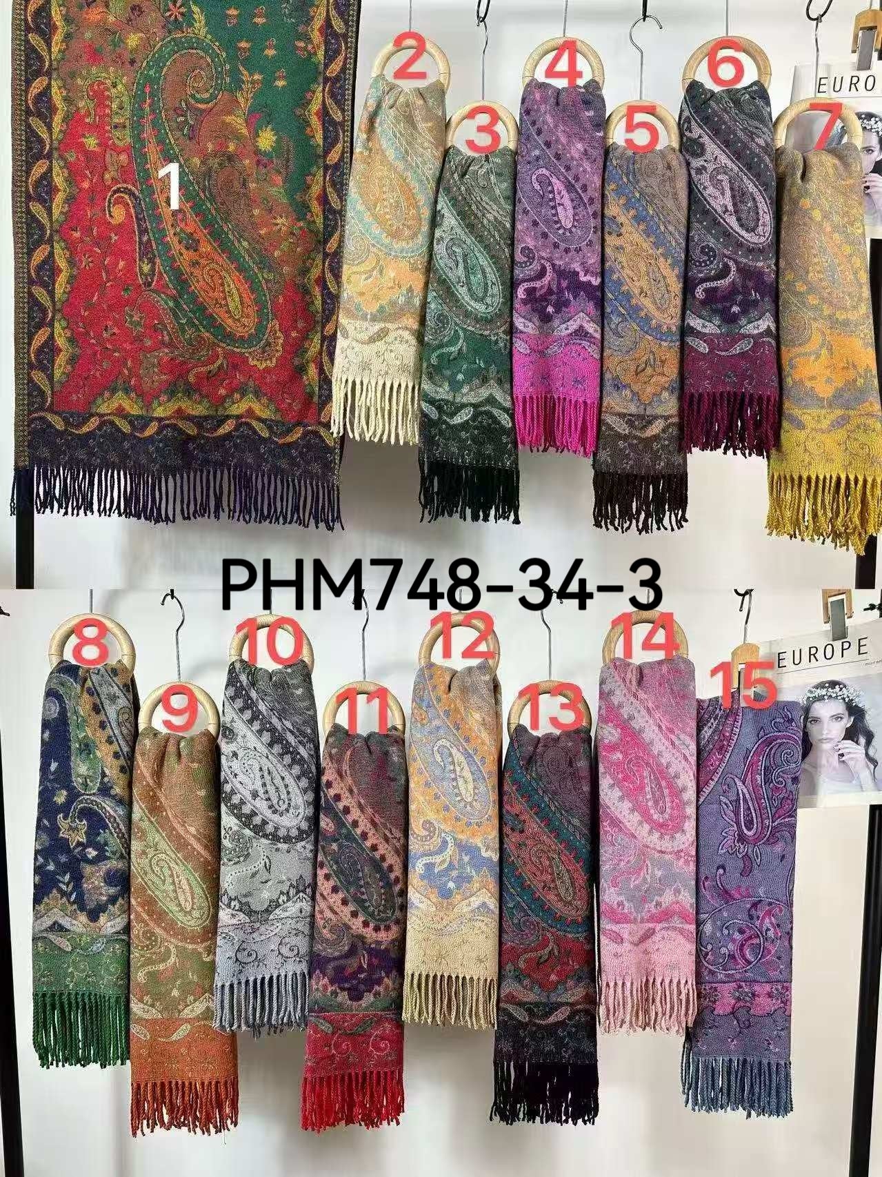 Châle Écharpe   Motif Paisley(x12) #34-3