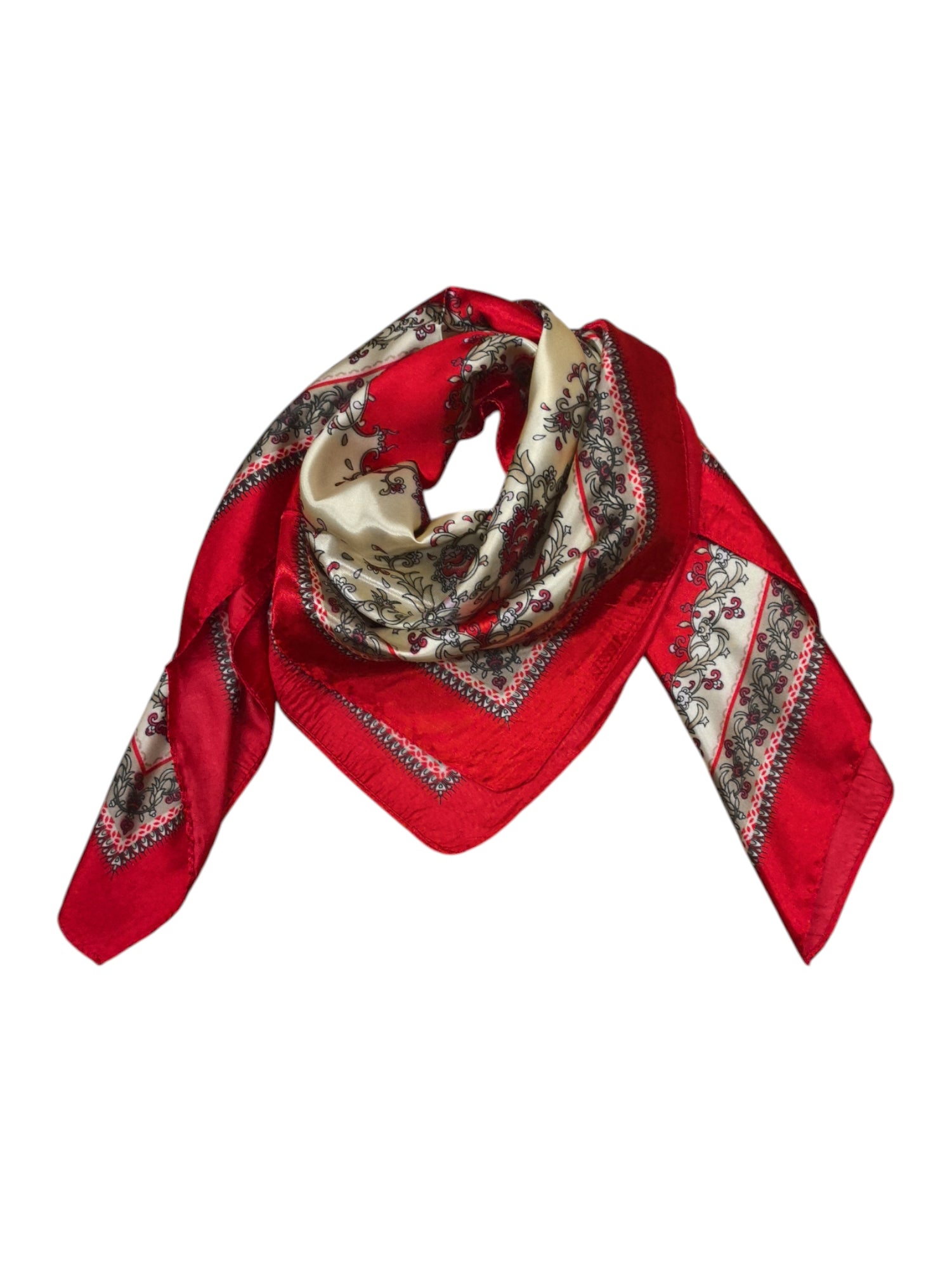Foulard carré  90cm imprimé fantaisie (x10)#5