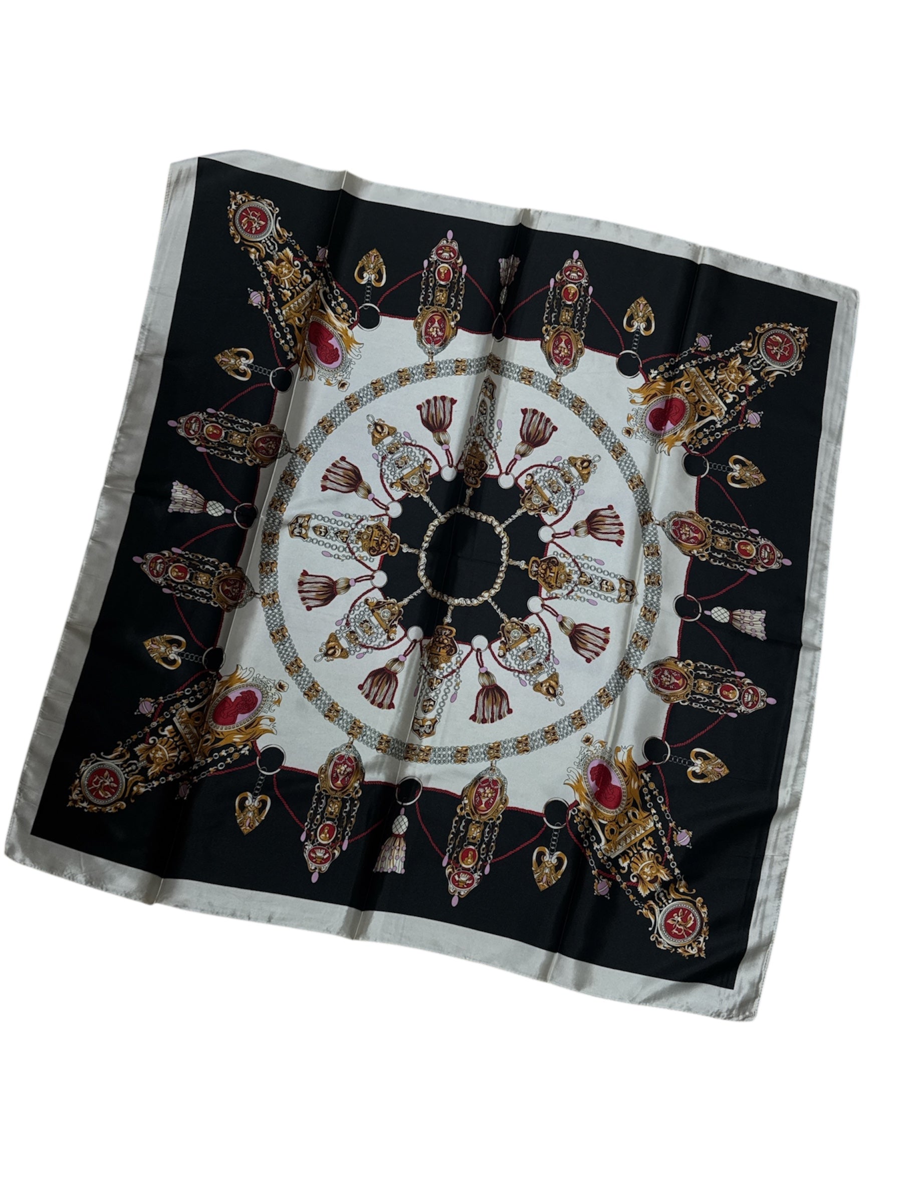 Foulard carré  90cm imprimé fantaisie (x10)#7