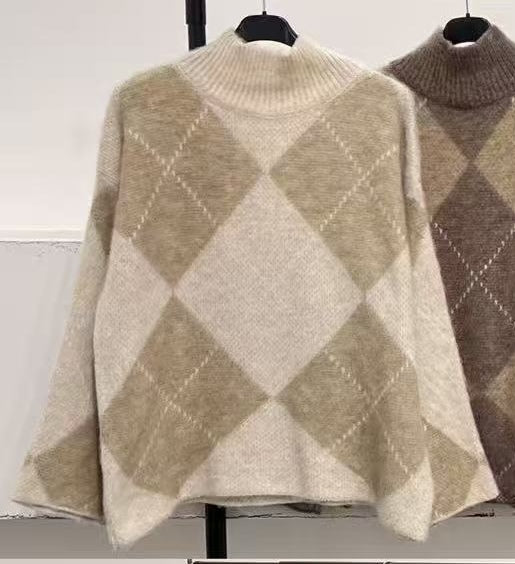 Pull Jacquard Losanges Doux (x6)