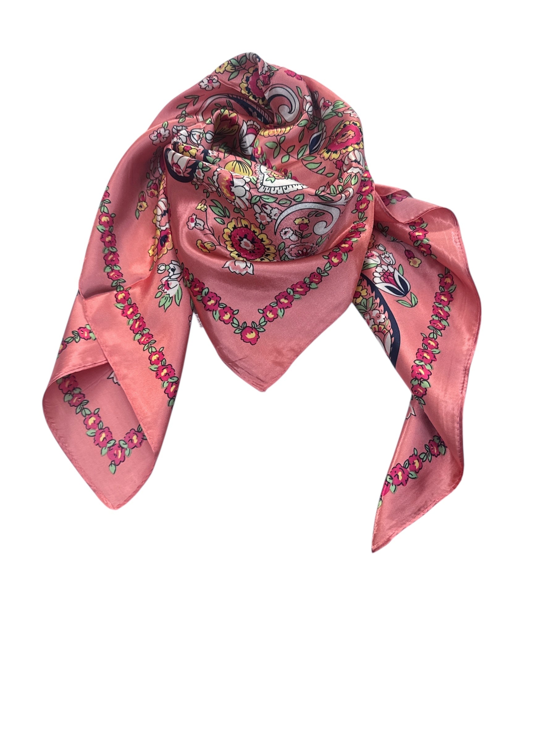Foulard carré  90cm imprimé fantaisie (x10)#21