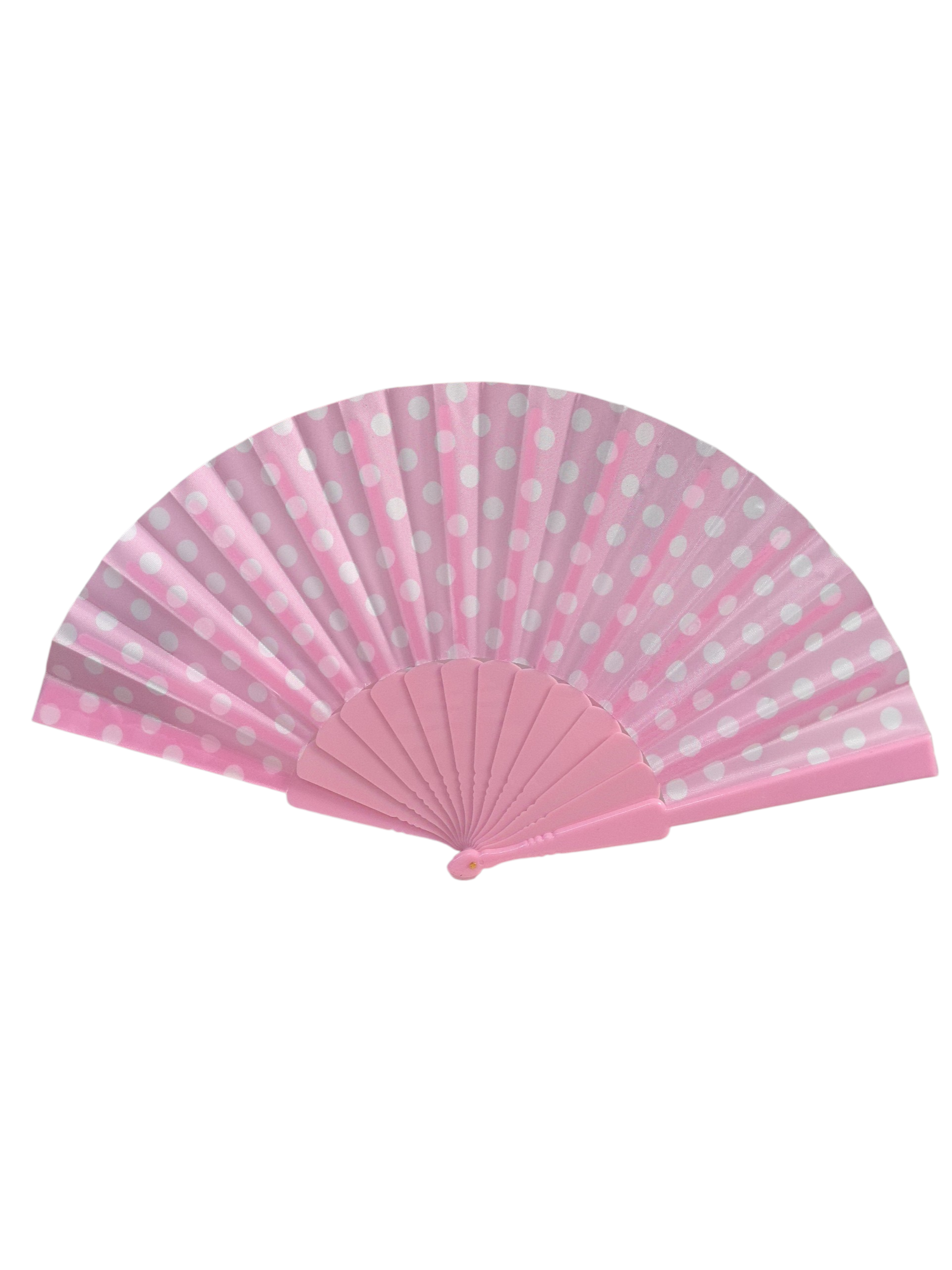 Éventail pliant à pois(x12)#34