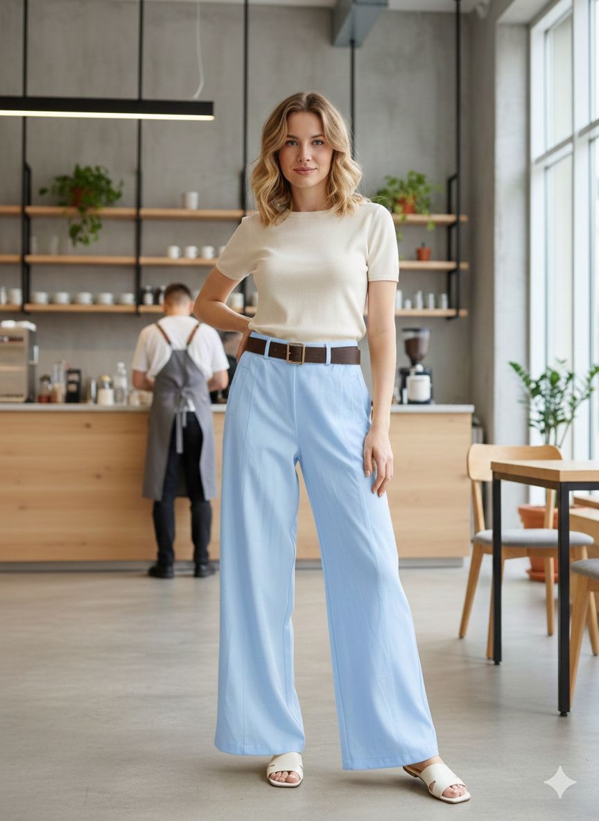 Pantalon Large Fausses poches (x6)