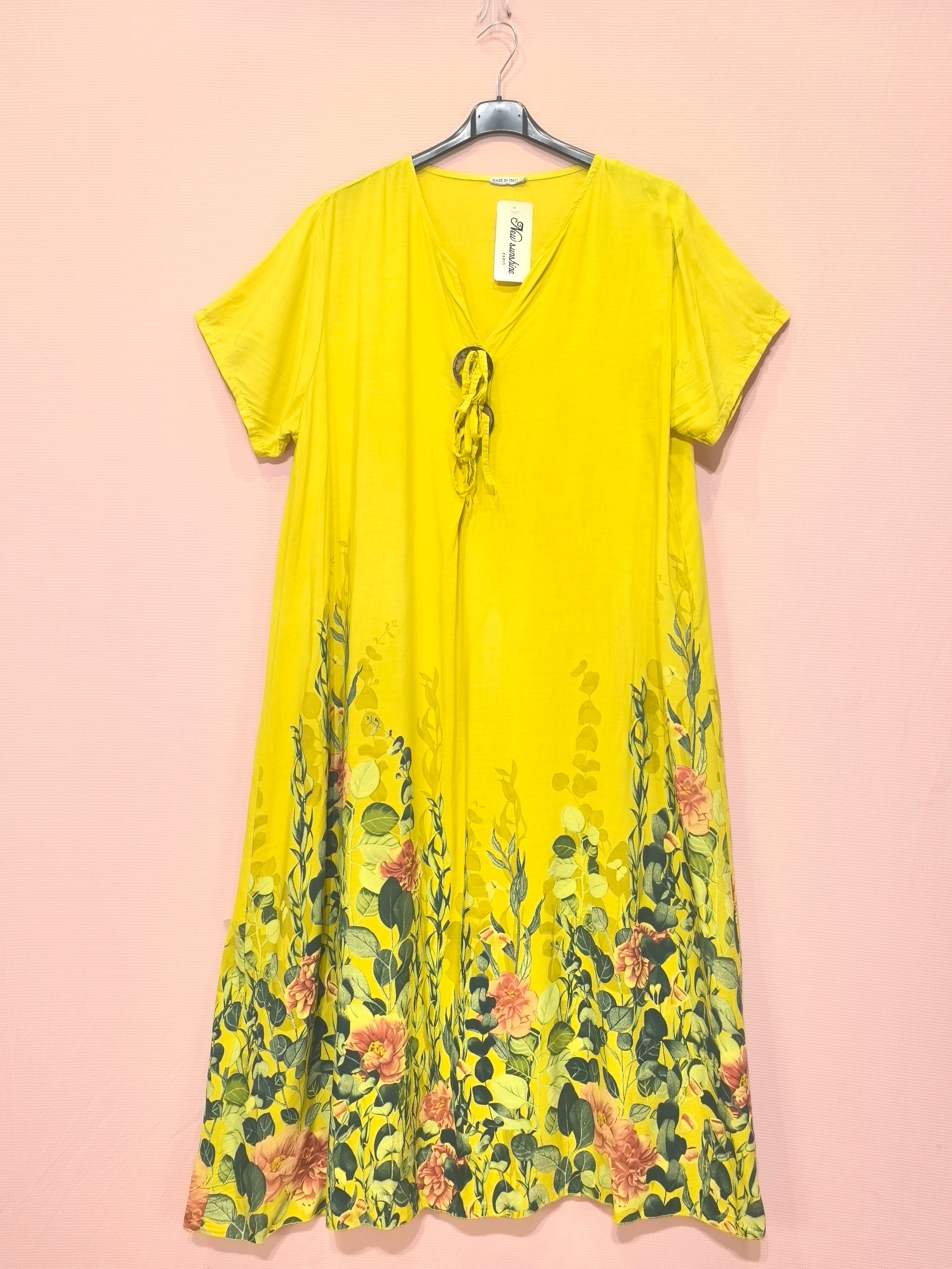 Robe longue florale