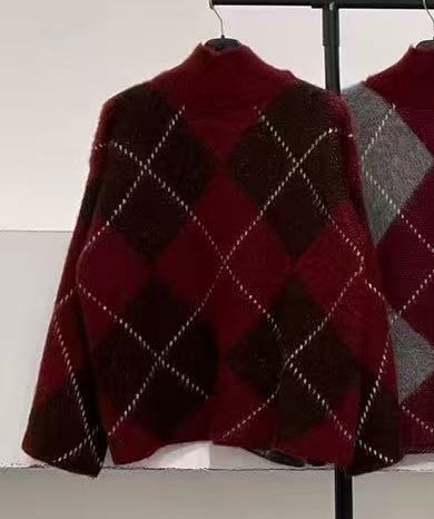 Pull Jacquard Losanges Doux (x6)