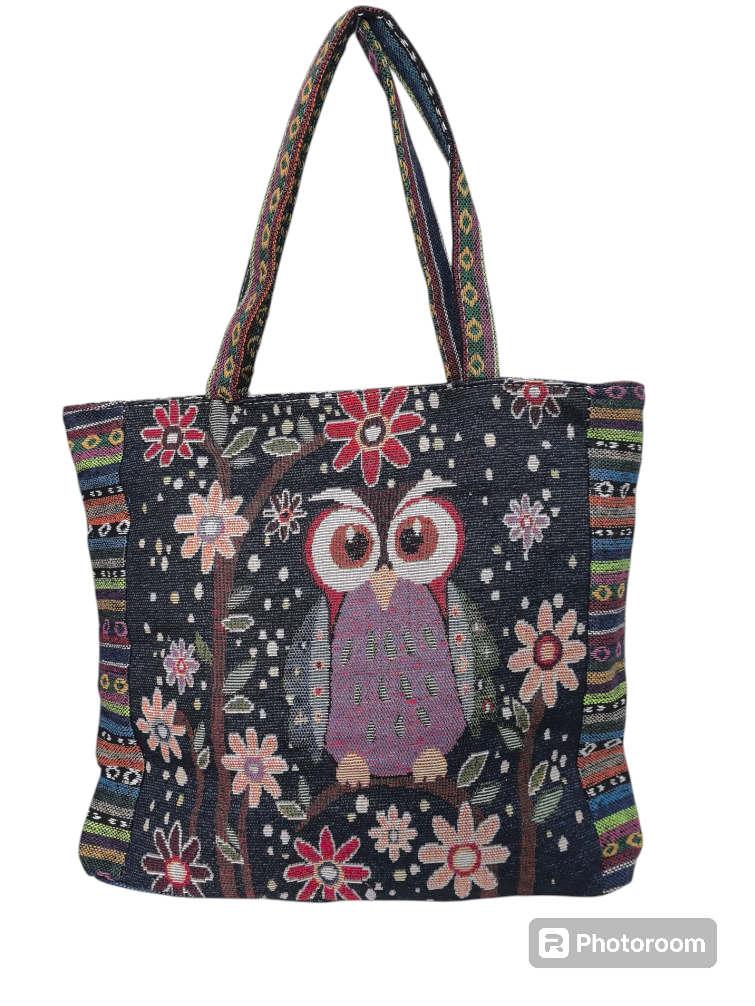 Sac à main en toile  brodé hibon pour femme (x12)