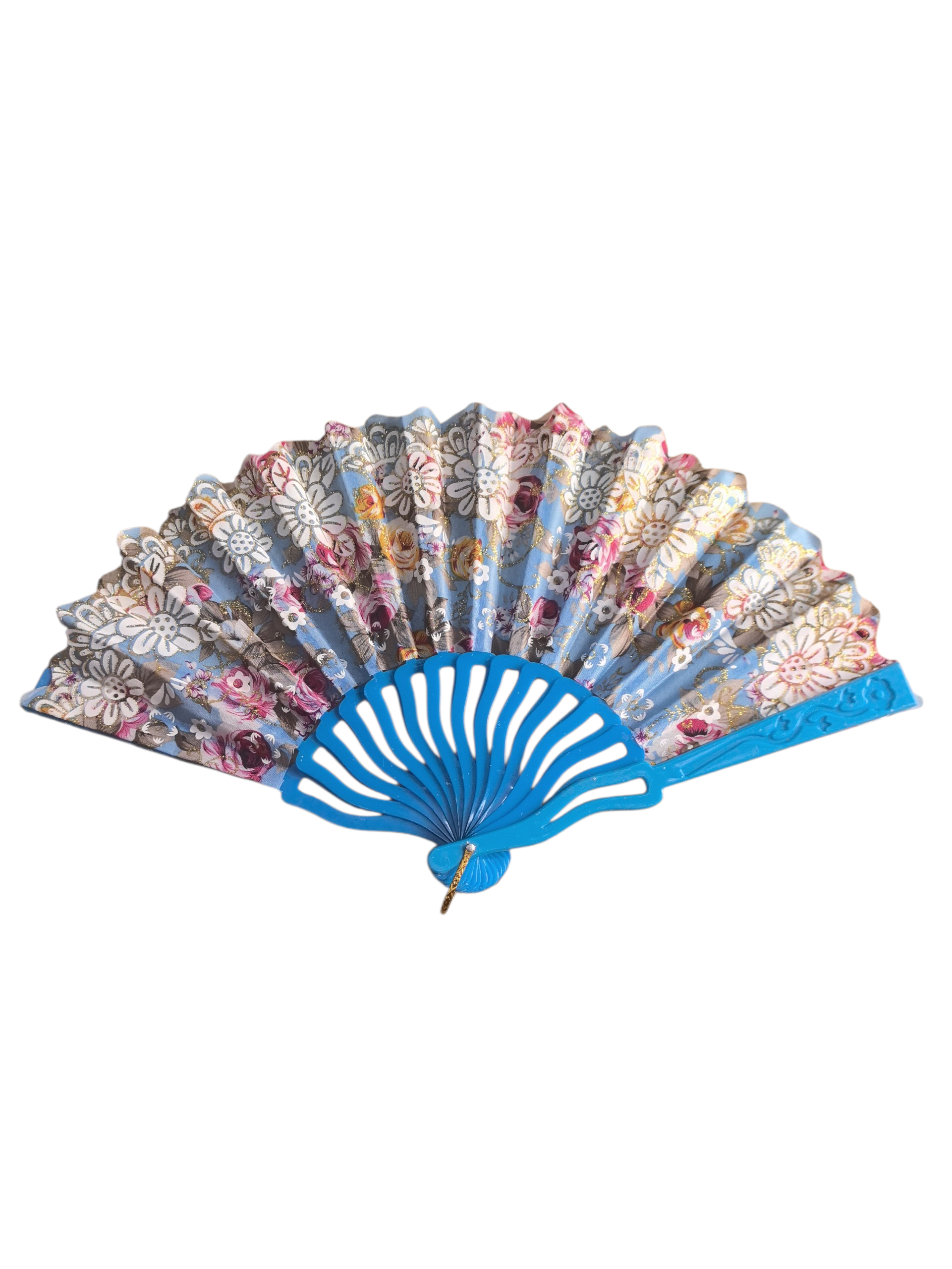 Éventails motif fleur Paillettes(x12)#41