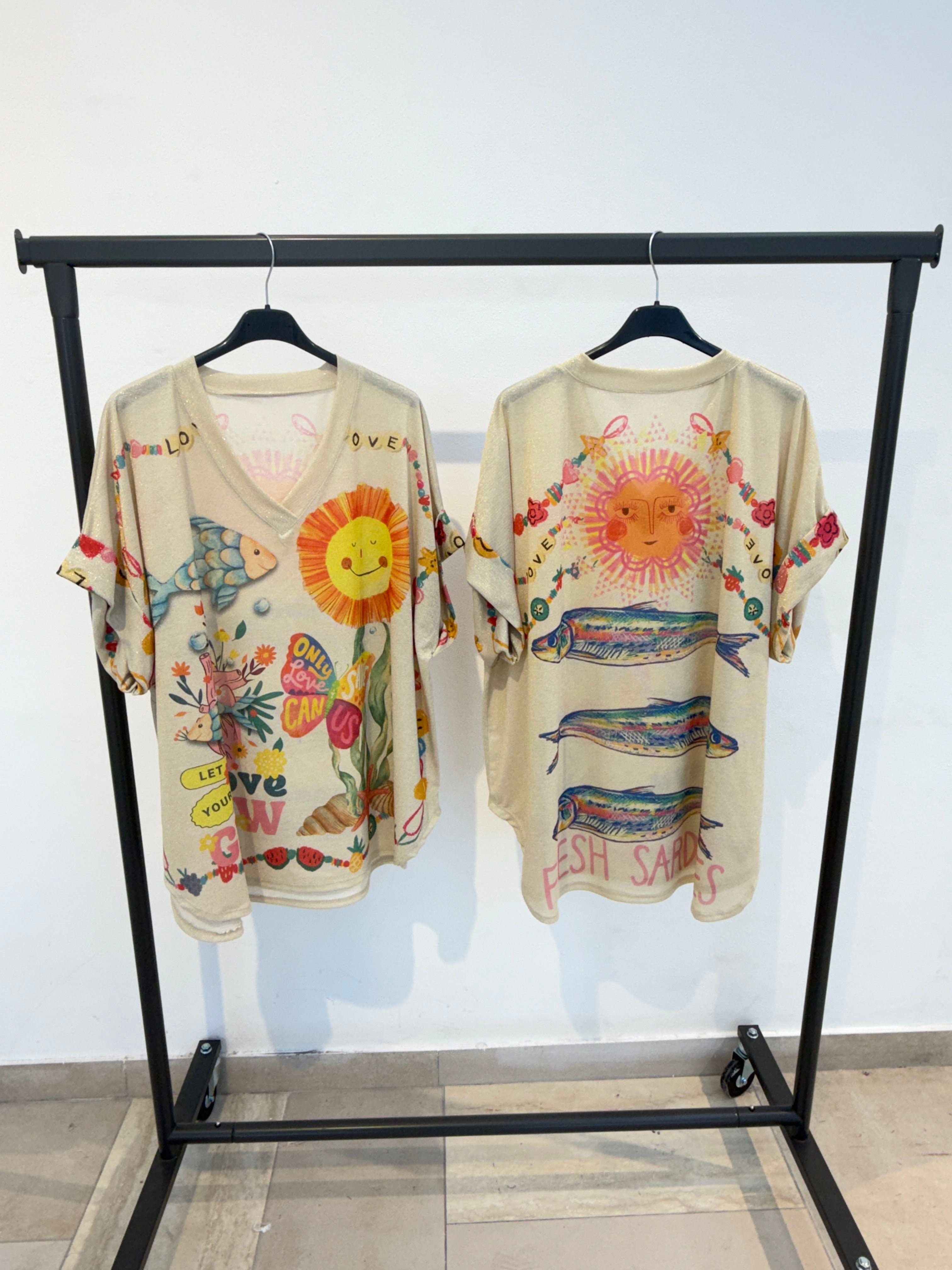 T-shirt OverSize Brillant (x6)