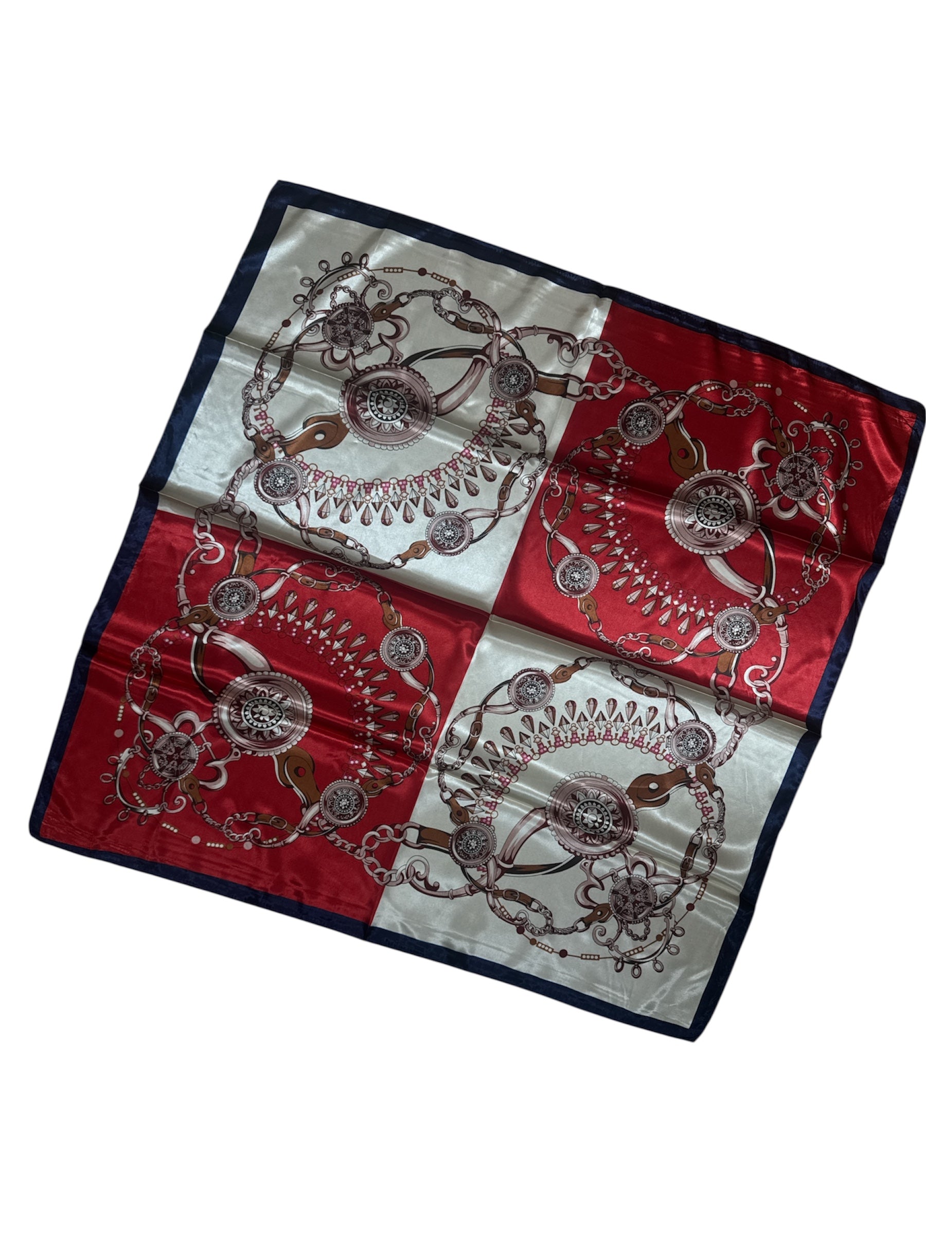Foulard carré  90cm imprimé fantaisie (x10)#15