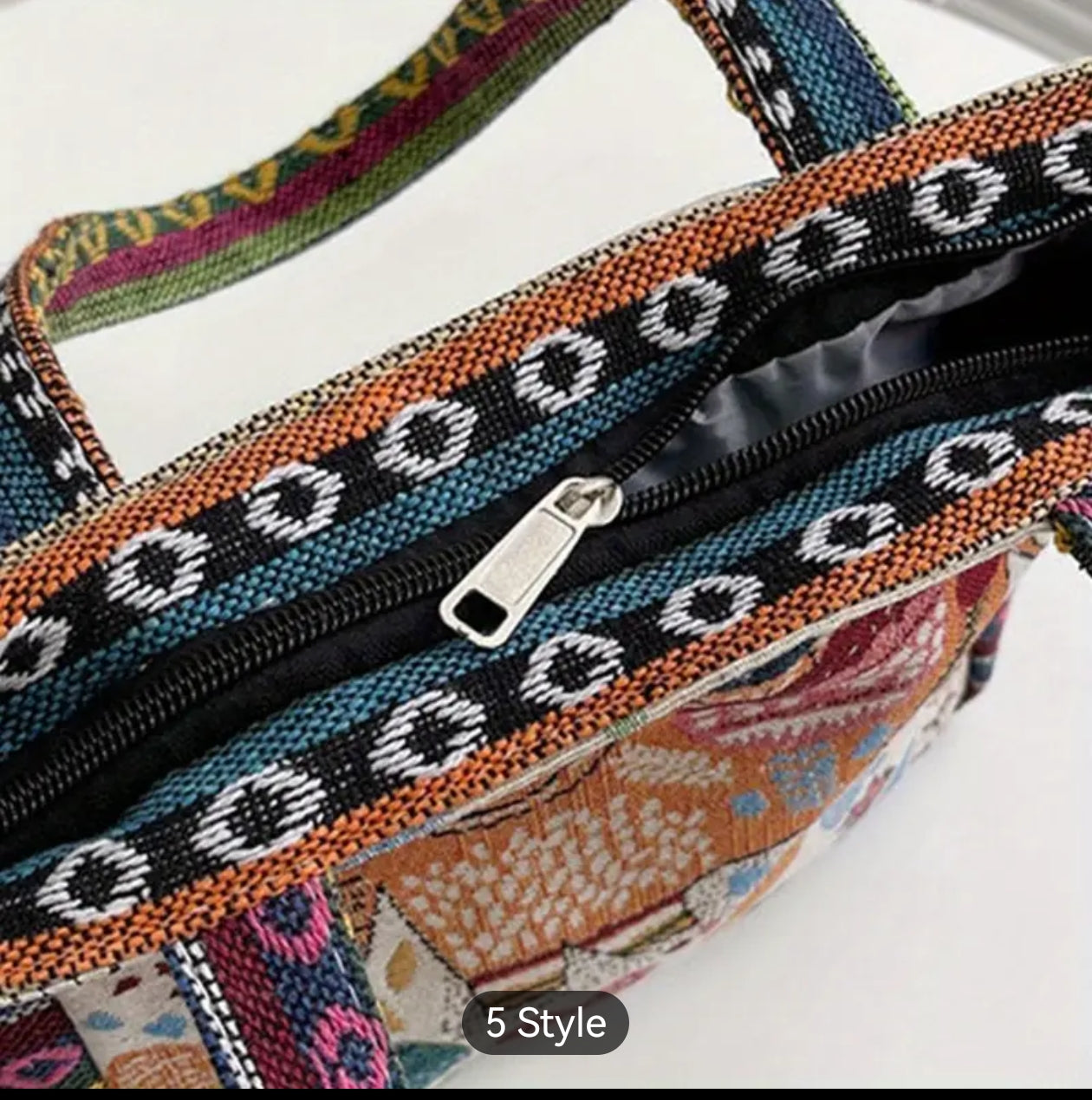 Sac à main en toile  brodé hibon pour femme (x12)