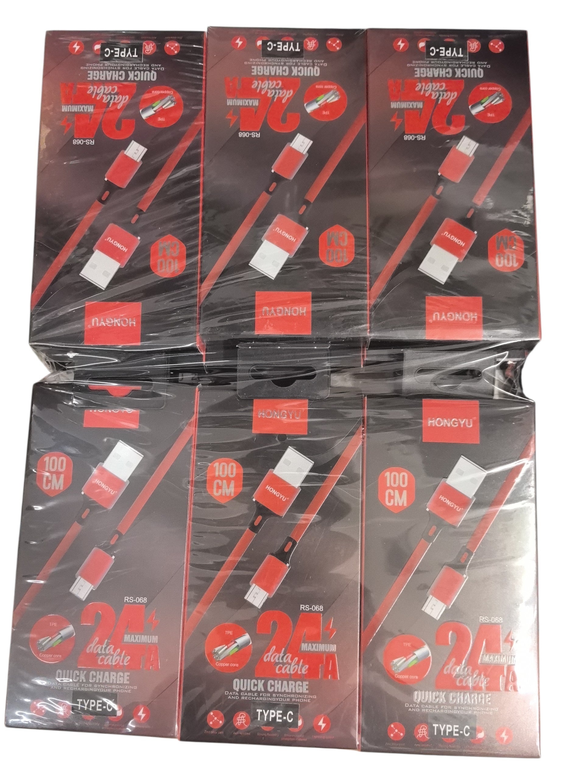 USB-C  câble chargeur nylon   (x12)
