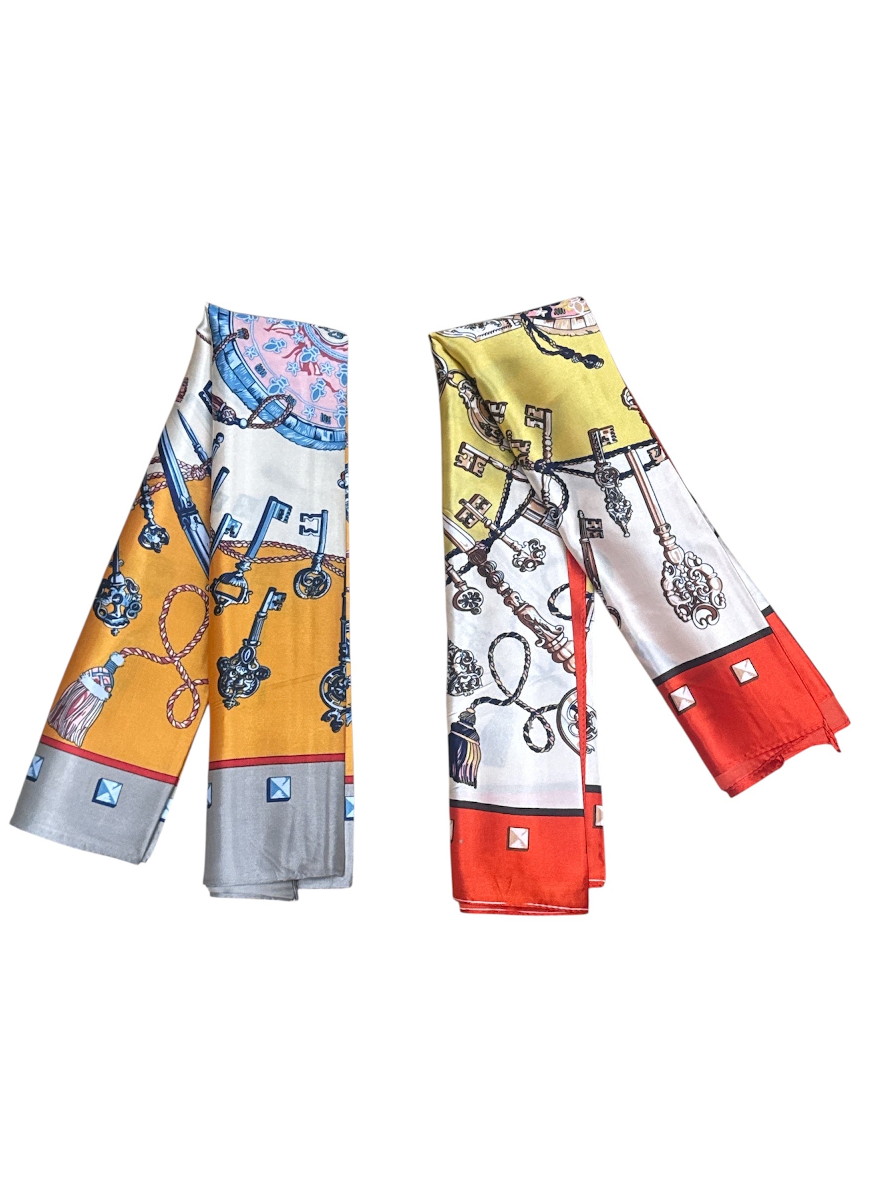 Foulard carré  90cm imprimé fantaisie (x10)#25