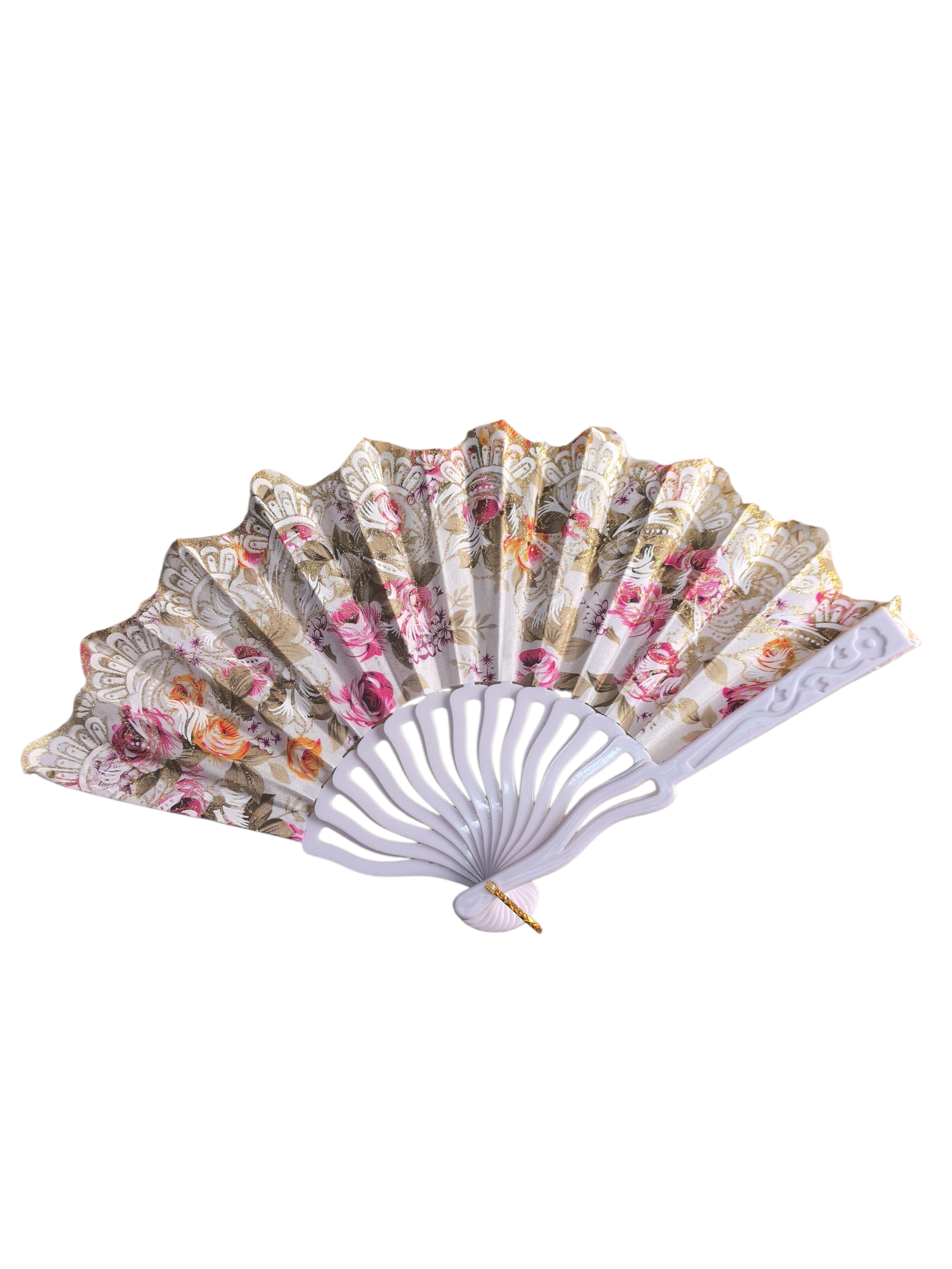 Éventails motif fleur Paillettes(x12)#41