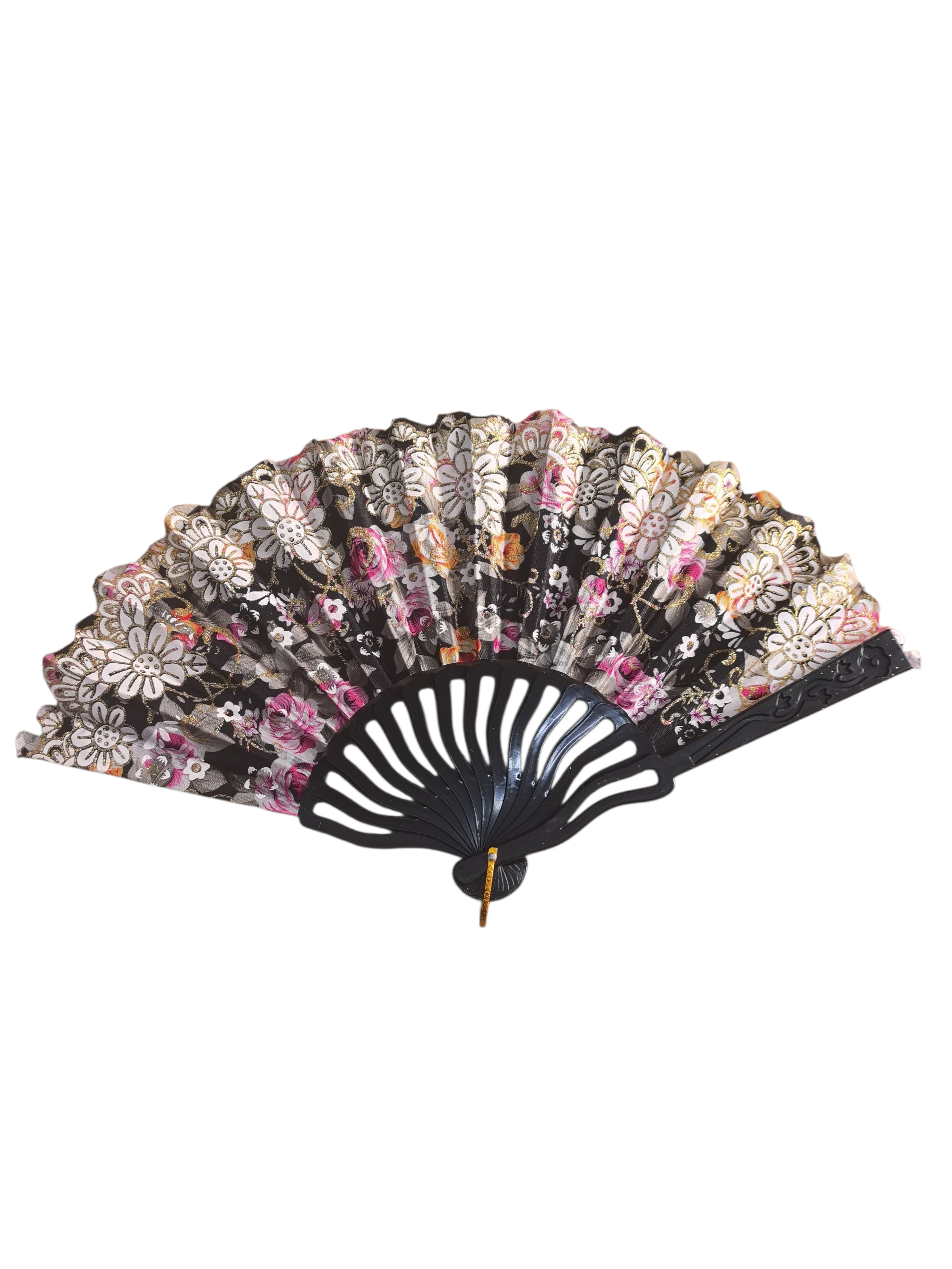 Éventails motif fleur Paillettes(x12)#41