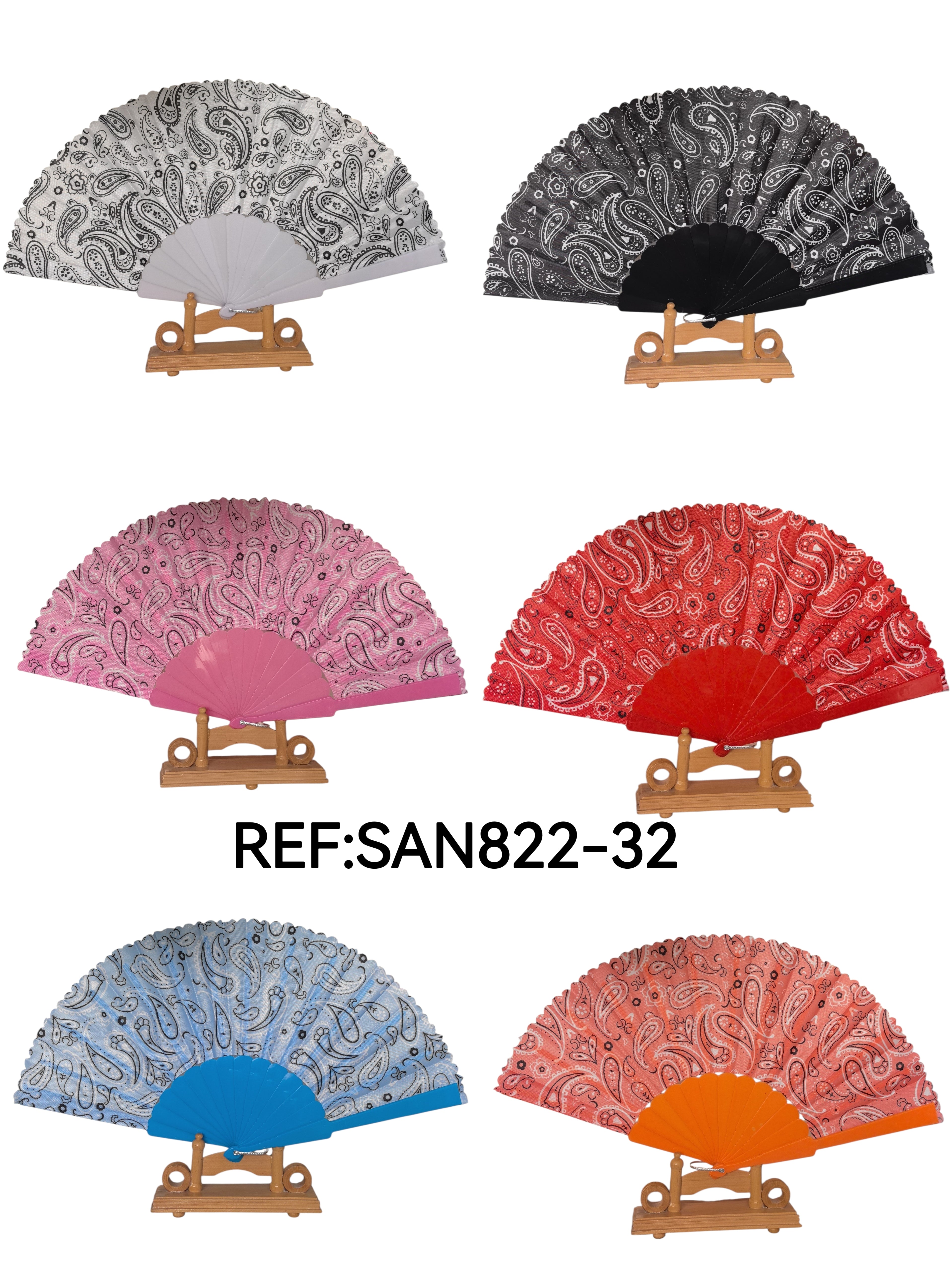 Éventails motif Paisley (x12)#32