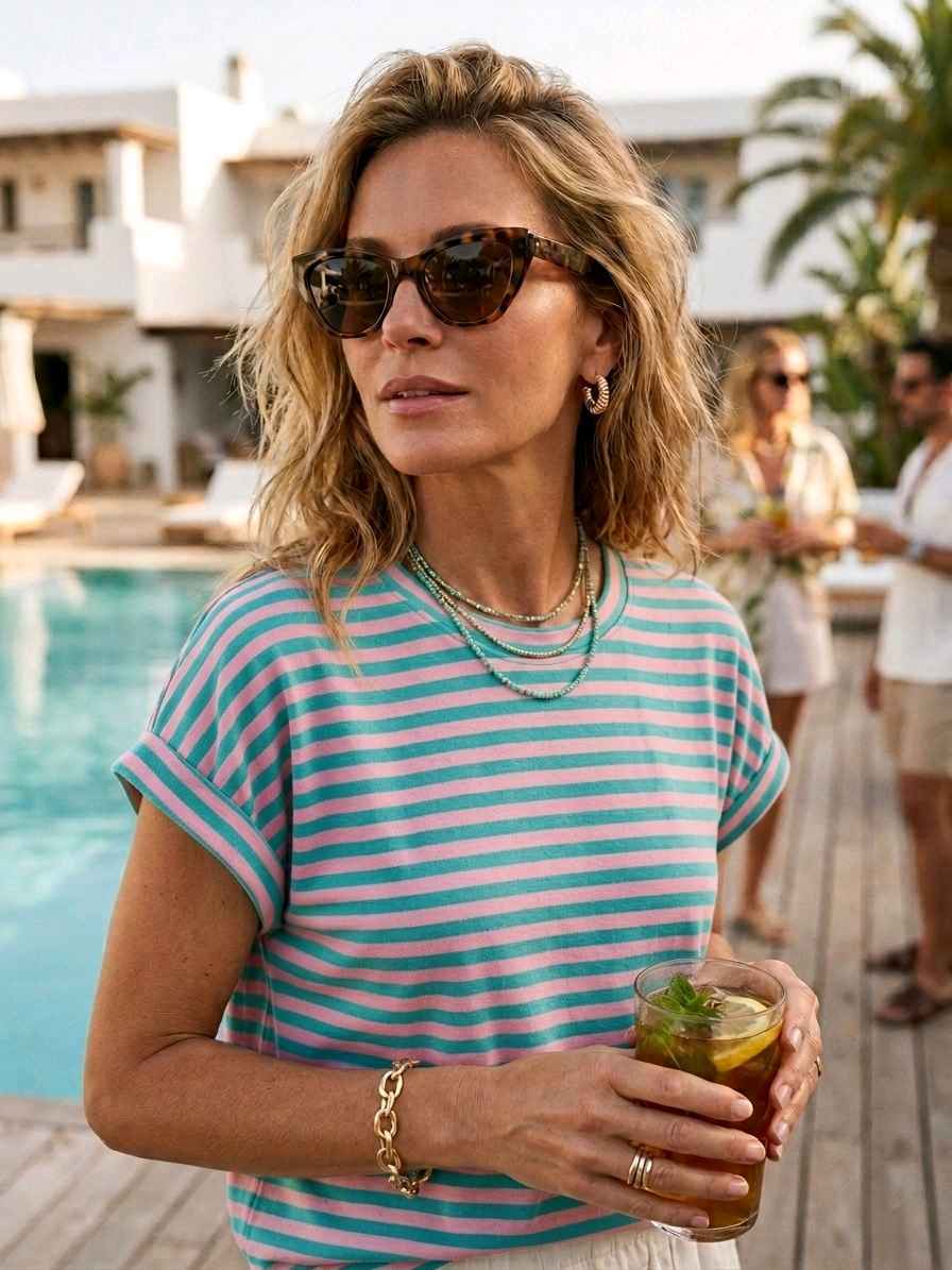 T-shirt À Rayures (x8)