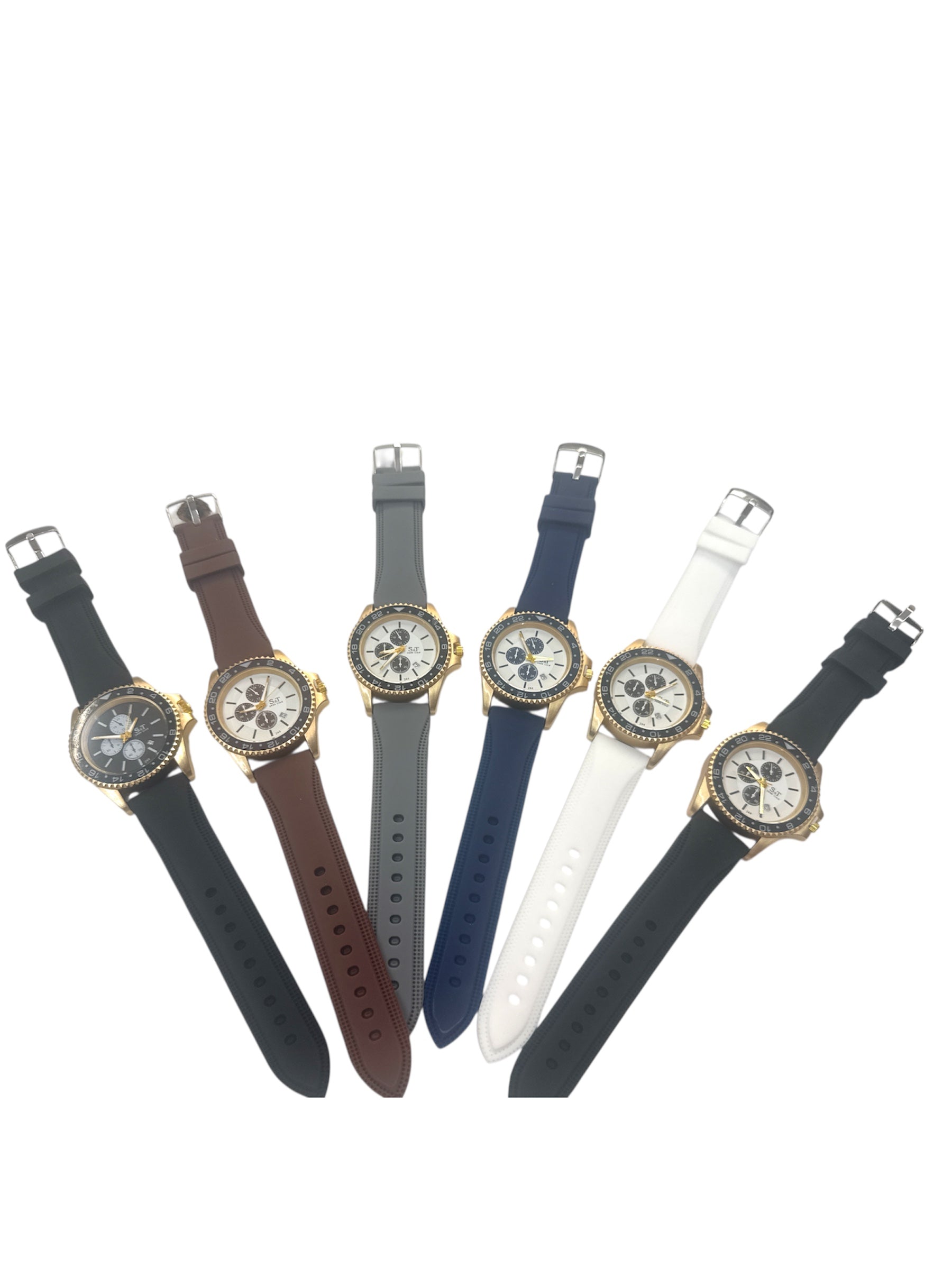 Montre homme avec date  (x6)