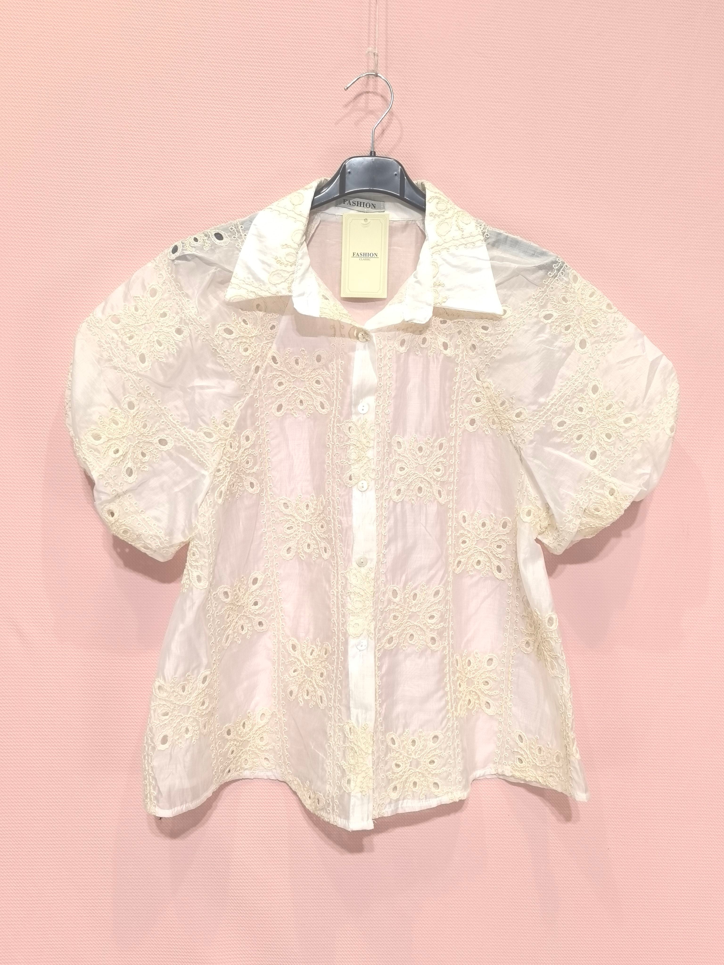 Blouse à manches bouffantes(X6)