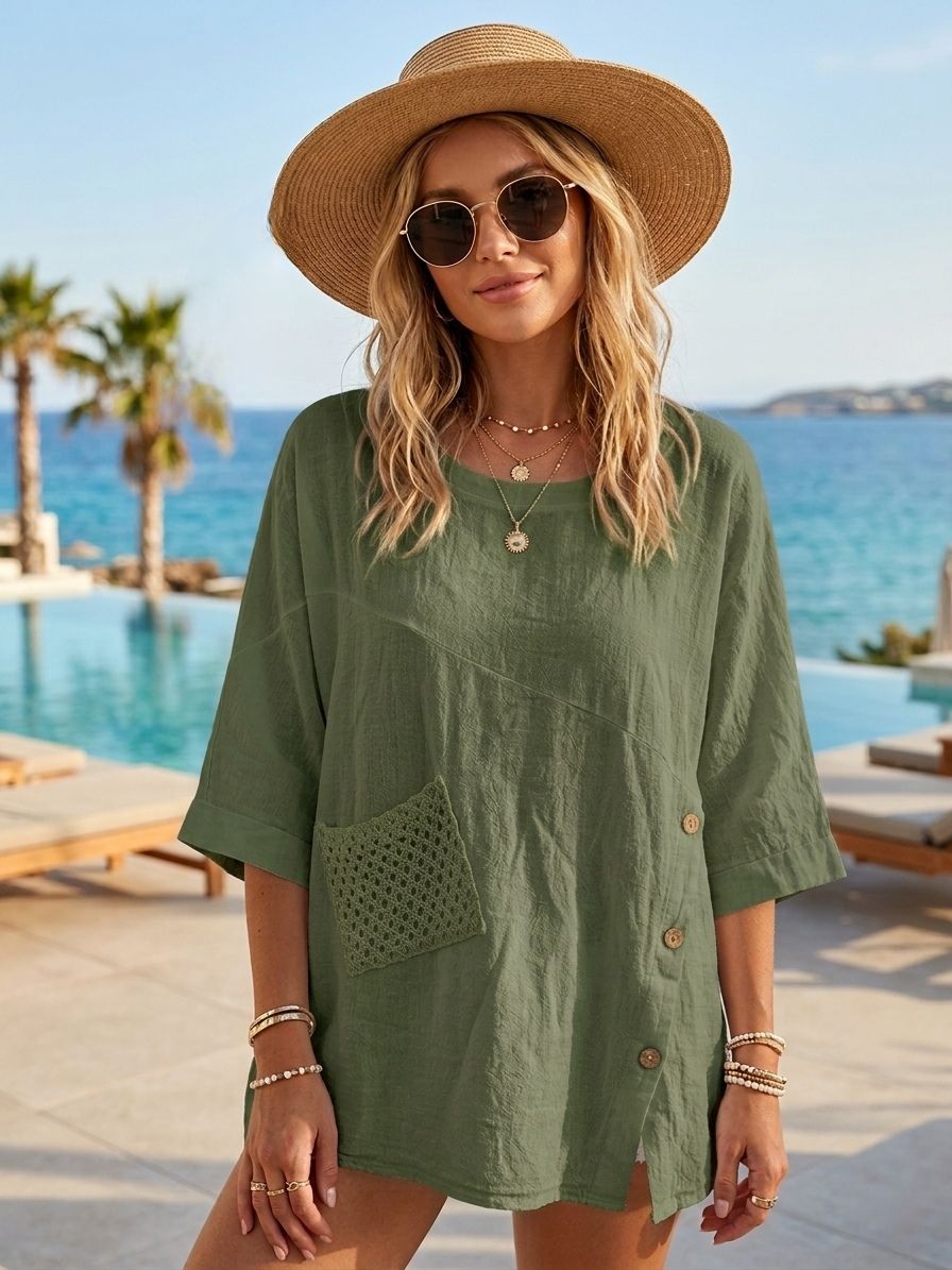Blouse oversize，manches Chauve-souris (x6)