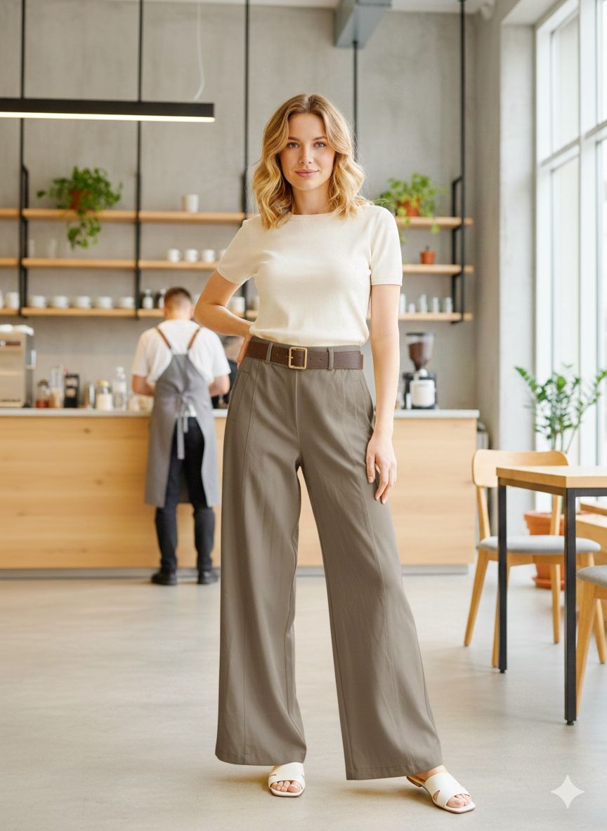 Pantalon Large Fausses poches (x6)