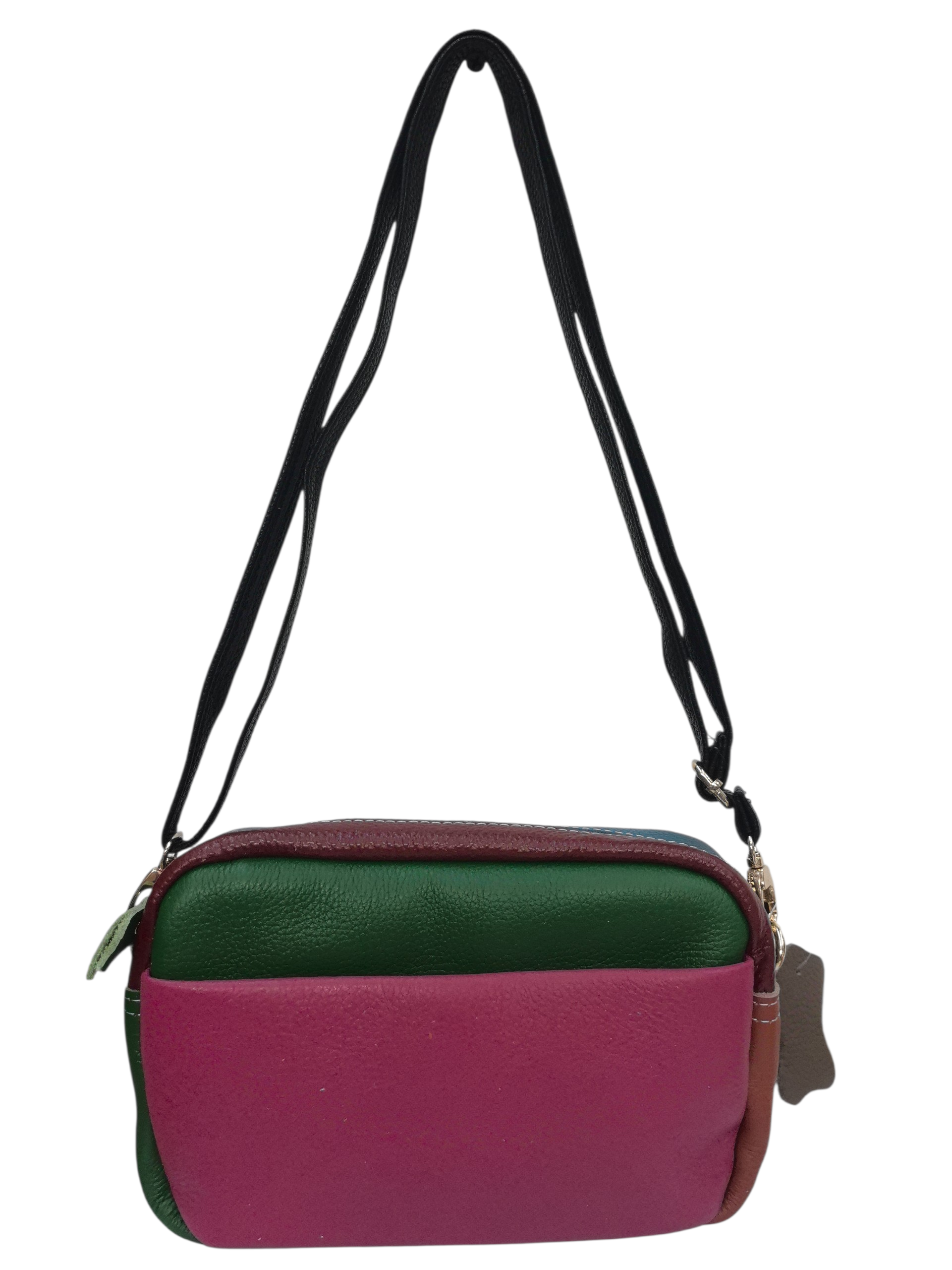 Sac multicouleur- Cuir véritable couleur (X6)