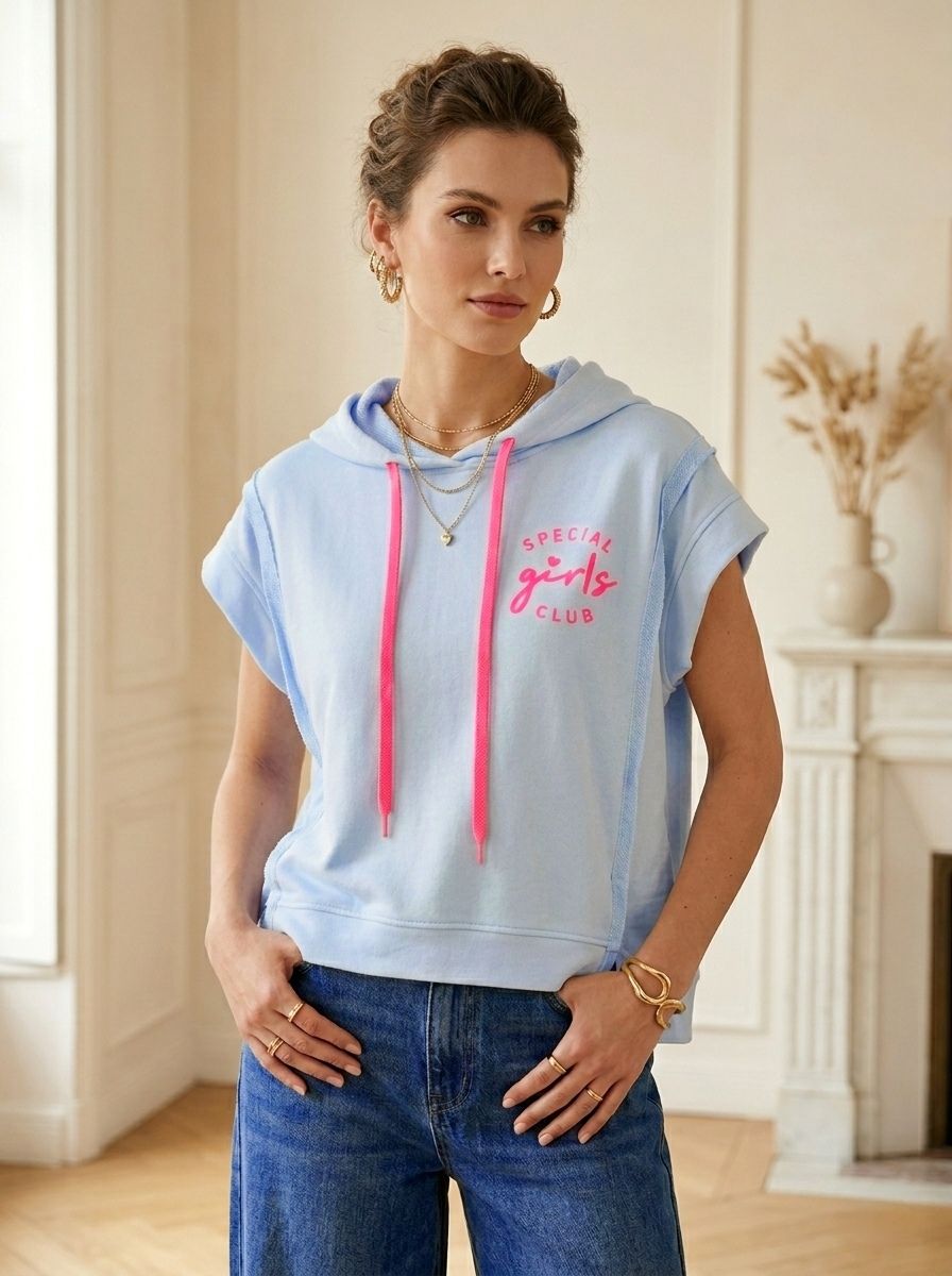 Sweat à capuche sans manches (x6)