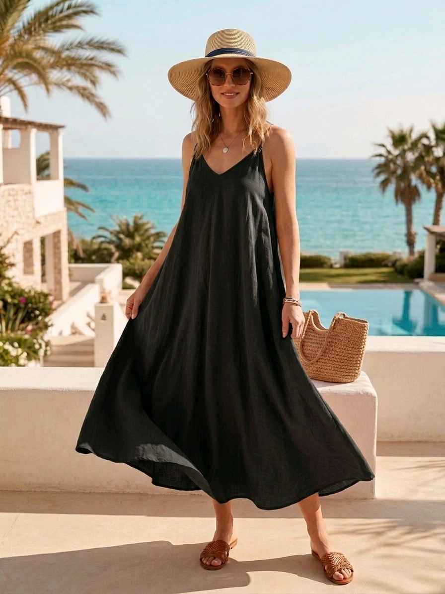 Robe À Bretelles En Coton Légère (x6)