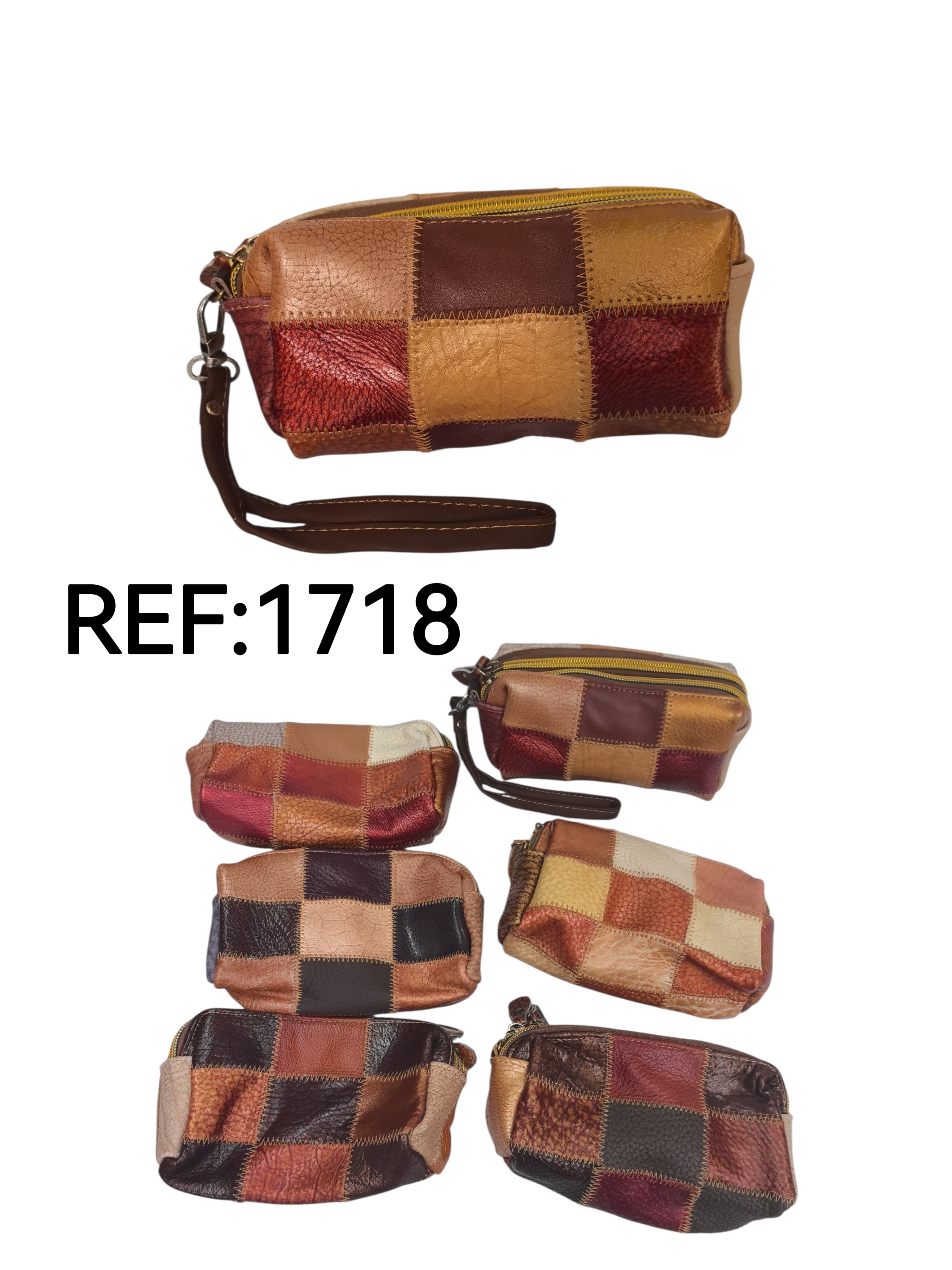 Porte monnaie- Cuir véritable  Multicolore Couleurs(X6)