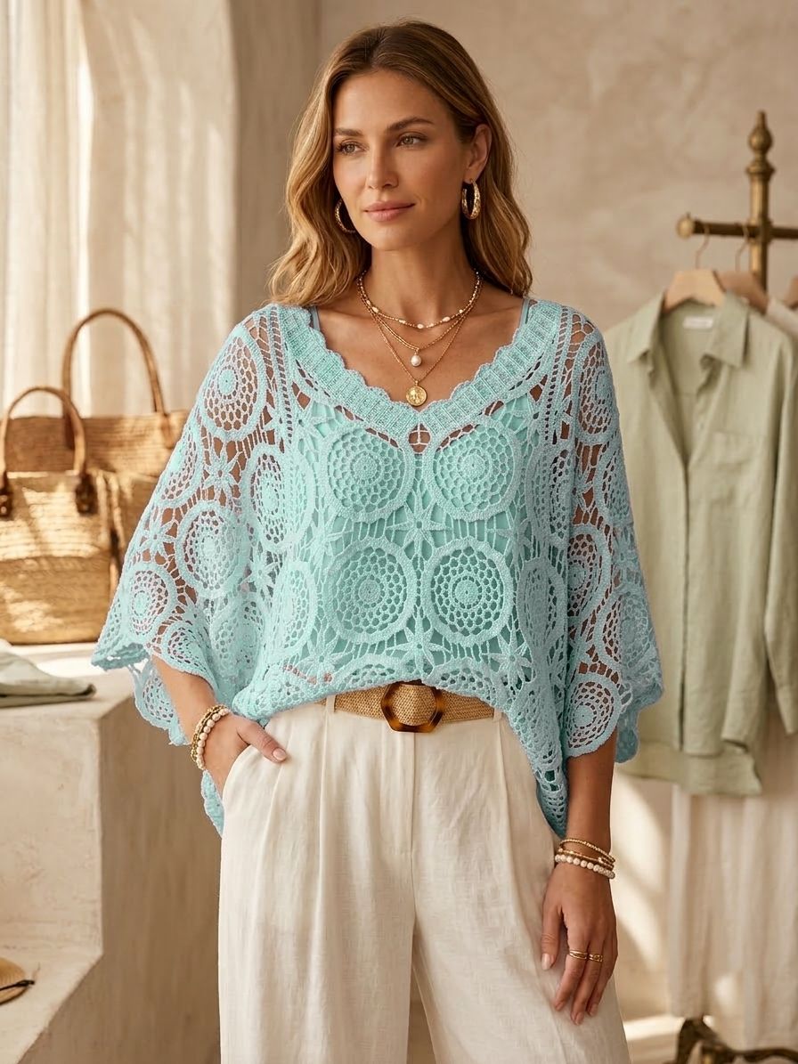 Top Crochet 2 Pièces  (x6)